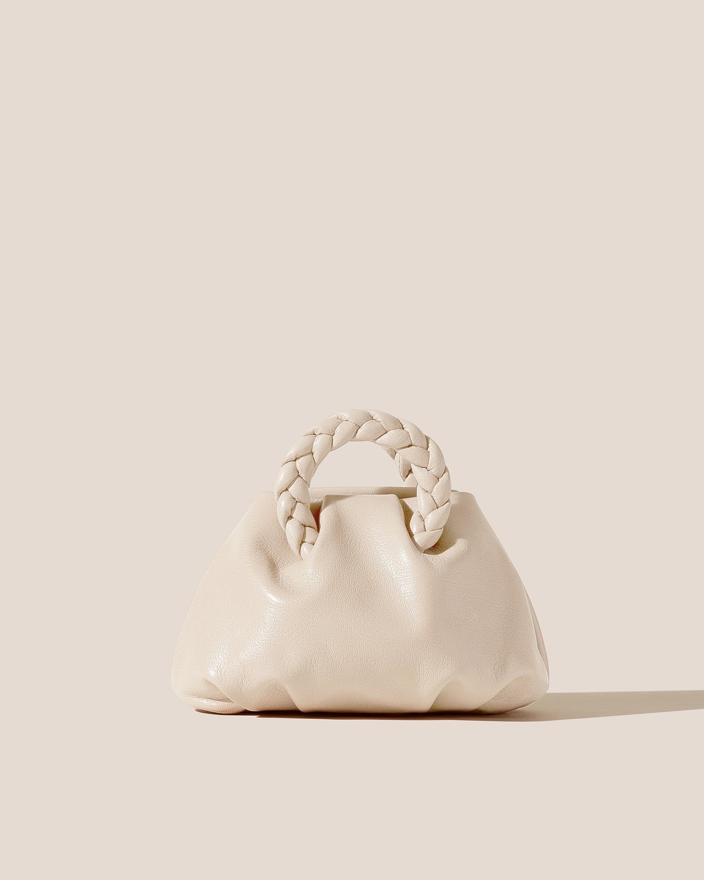 Hereu On sale BOMBON SUPPLE SHINY - Plaited-handle Leather Handbag - Women