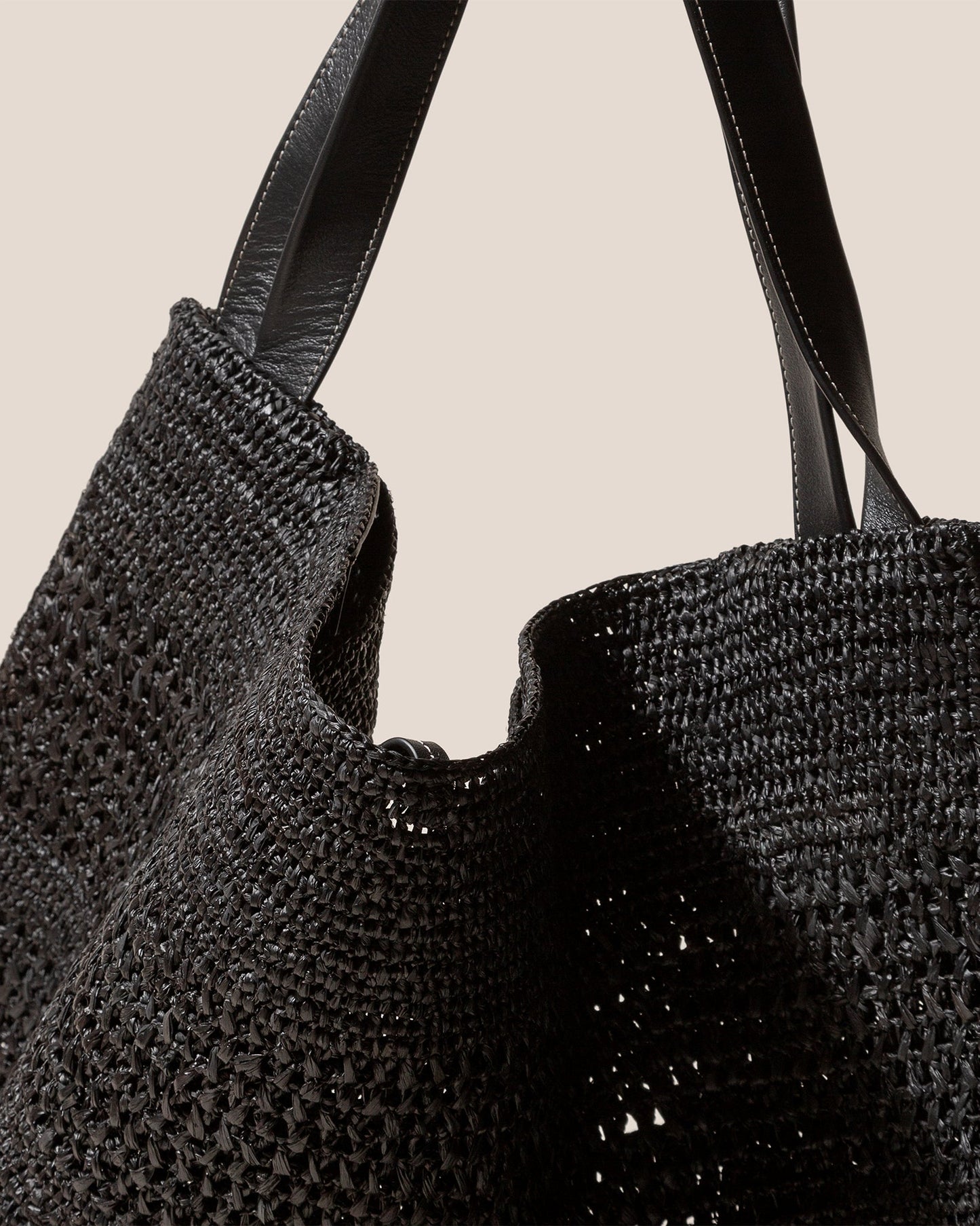 Hereu New CADOR - Slouchy Crocheted Raffia Shoulder Bag - Women