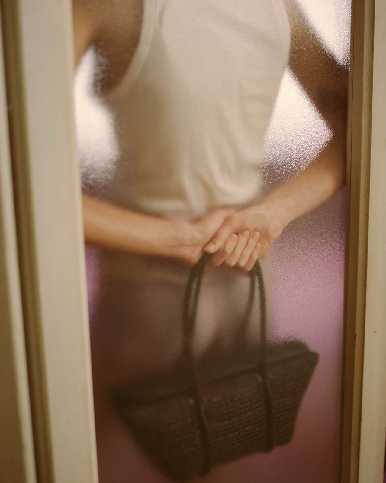 Hereu For sale FORNA RAFFIA - Leather Framed Shoulder Bag - Women