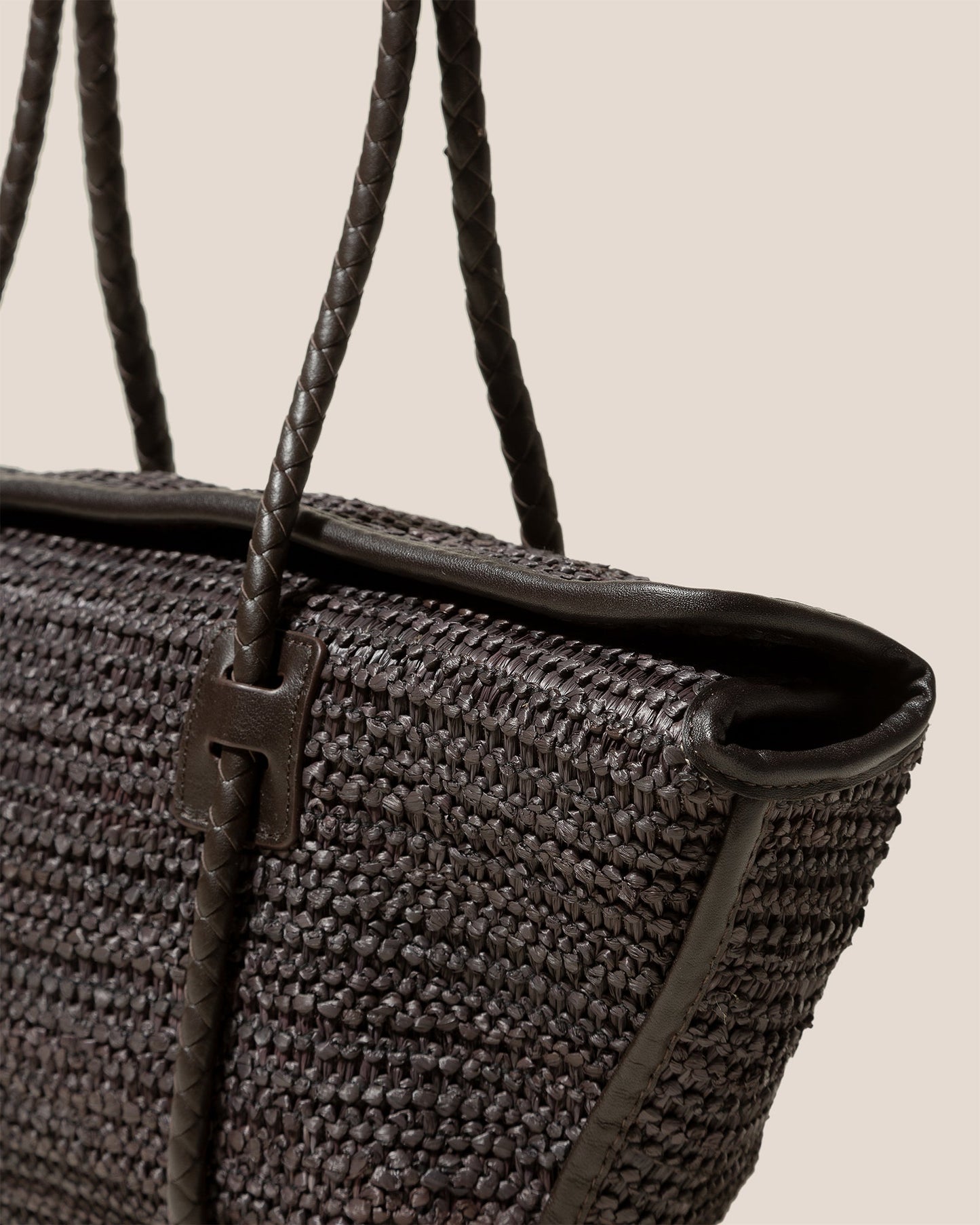 Hereu For sale FORNA RAFFIA - Leather Framed Shoulder Bag - Women