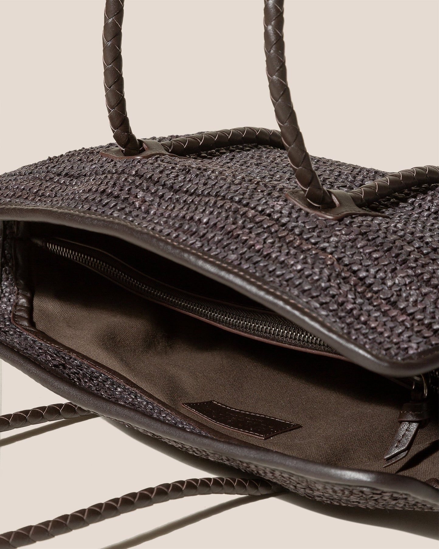 Hereu For sale FORNA RAFFIA - Leather Framed Shoulder Bag - Women