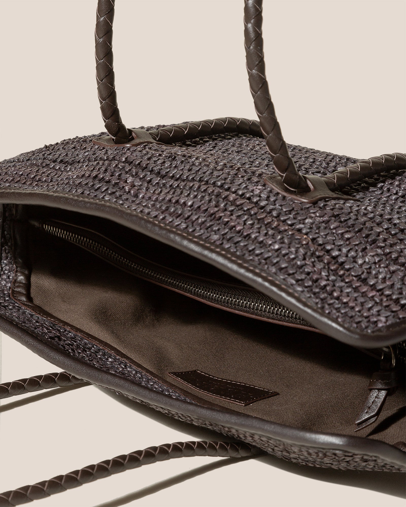 Hereu For sale FORNA RAFFIA - Leather Framed Shoulder Bag - Women
