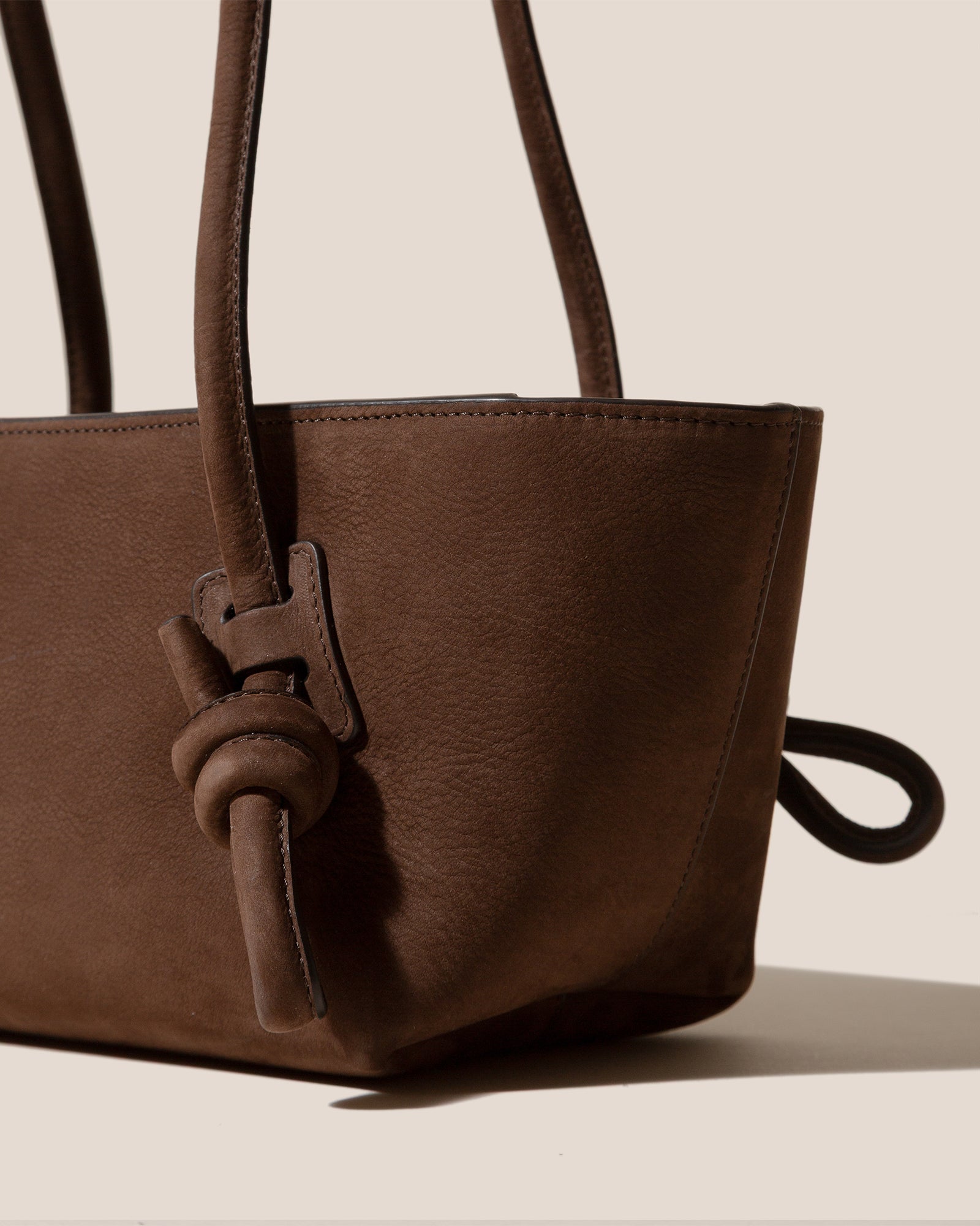 Hereu New FLECA NUBUCK - Knotted-handle Shoulder Bag - Women