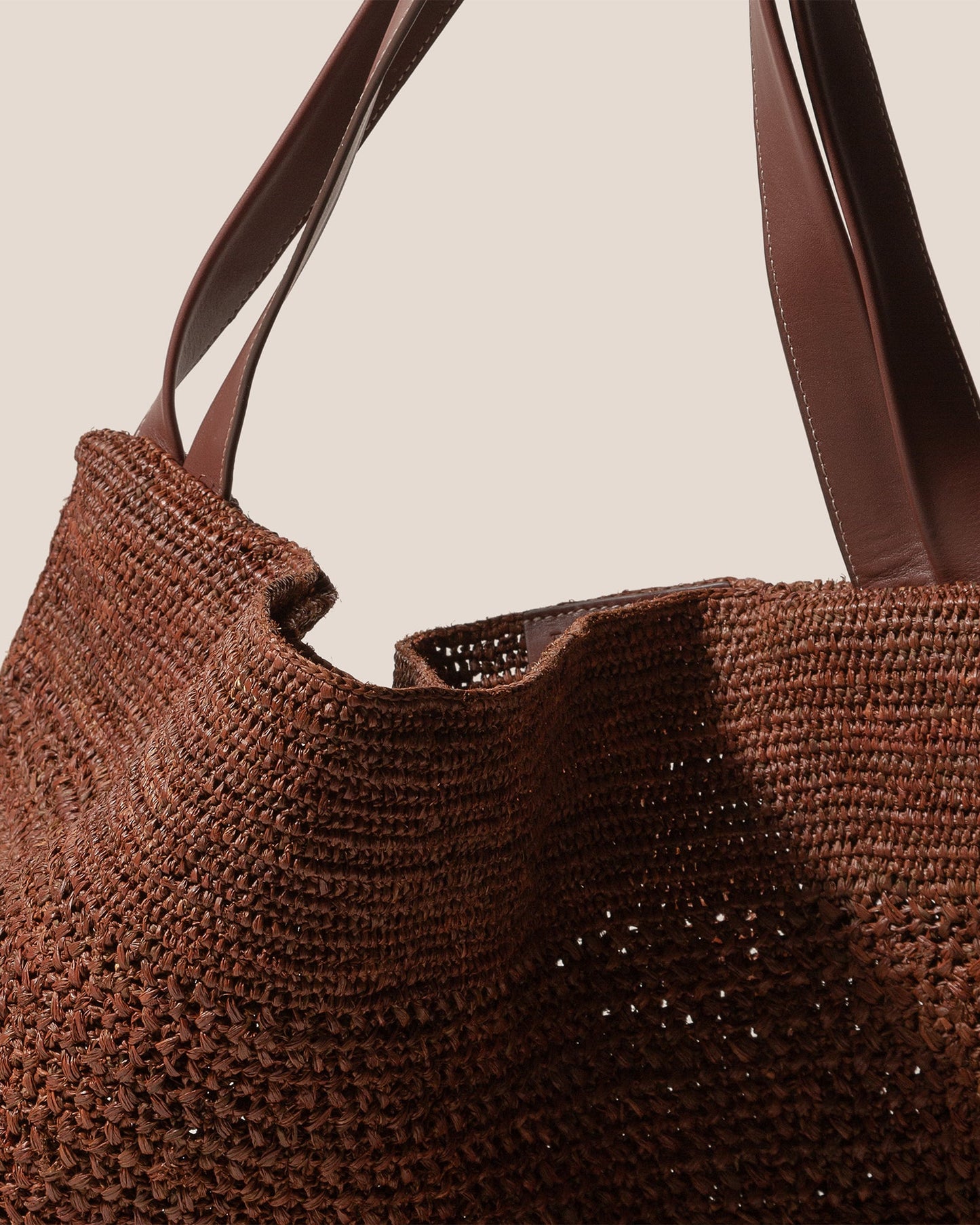 Hereu Hot Sale CADOR - Slouchy Crocheted Raffia Shoulder Bag - Women