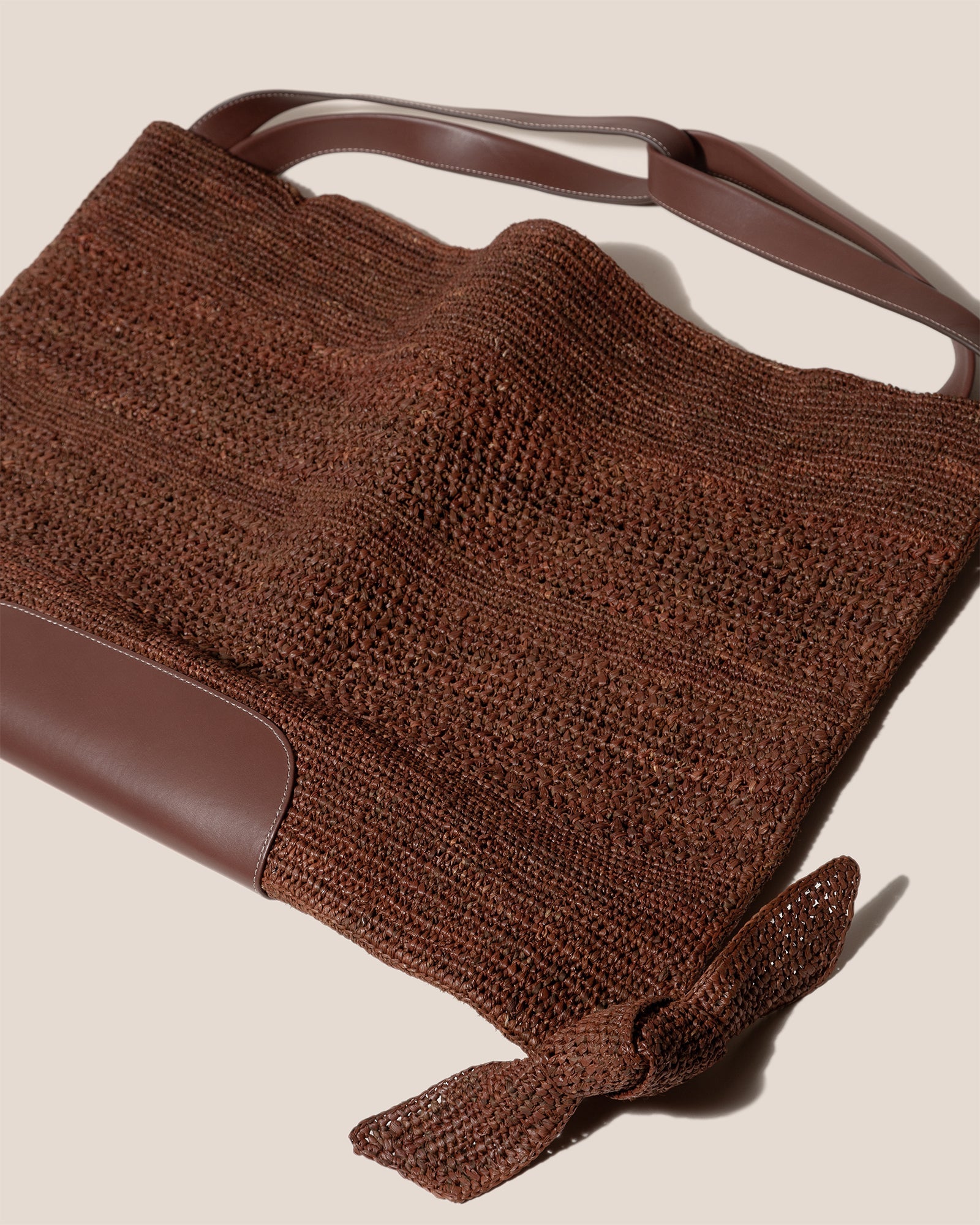 Hereu Hot Sale CADOR - Slouchy Crocheted Raffia Shoulder Bag - Women