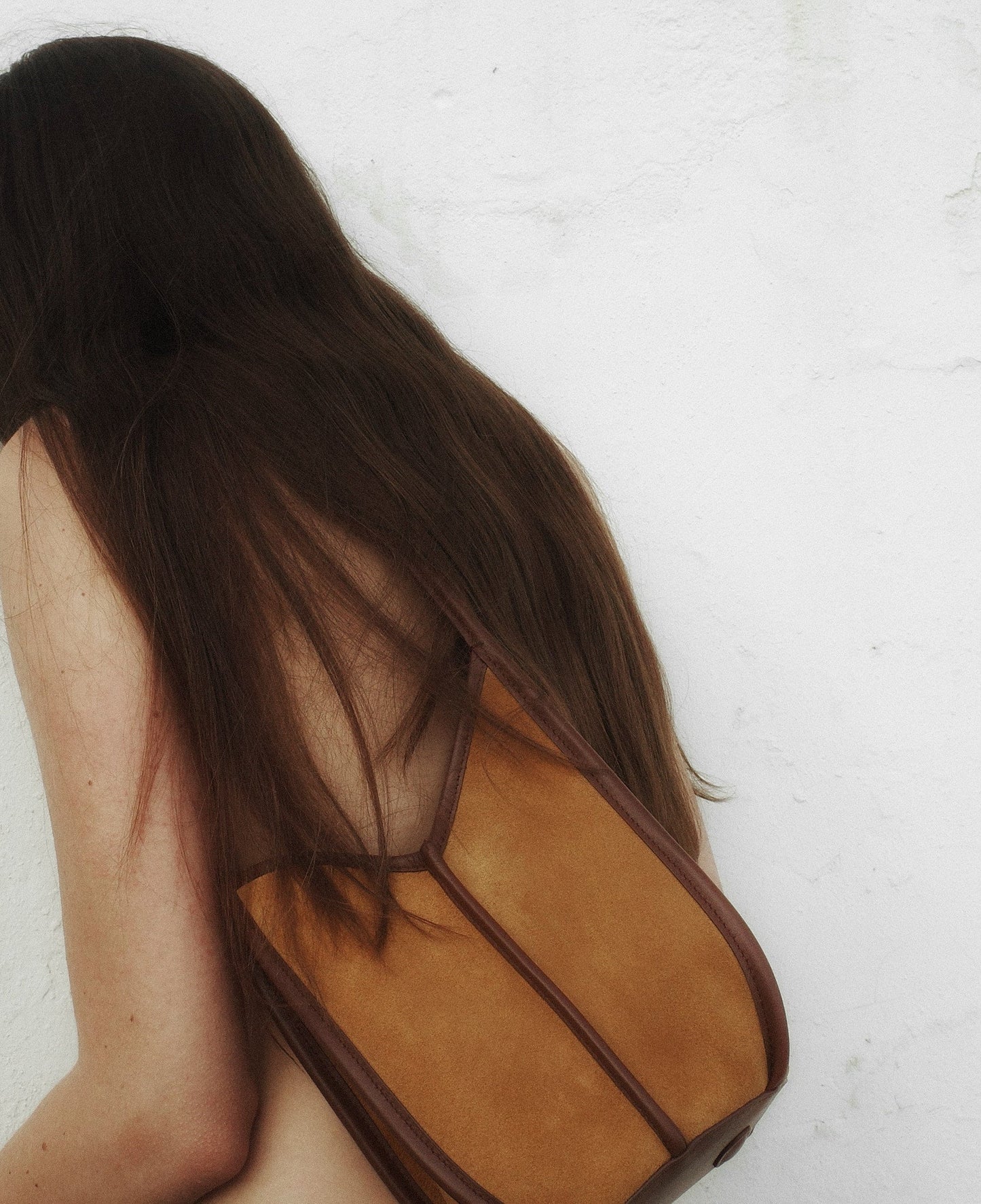 Hereu Online CALELLA BUCKET SUEDE - Leather-trimmed Shoulder Bag - Women