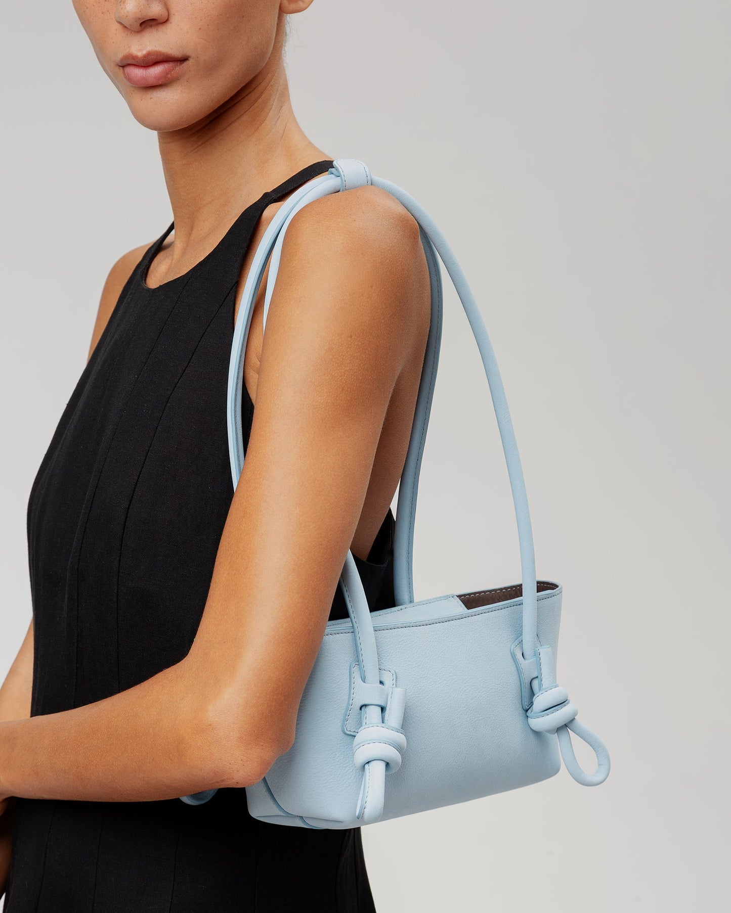 Hereu For sale FLECA MINI SHOULDER NUBUCK - Knotted-handle Shoulder Bag - Women