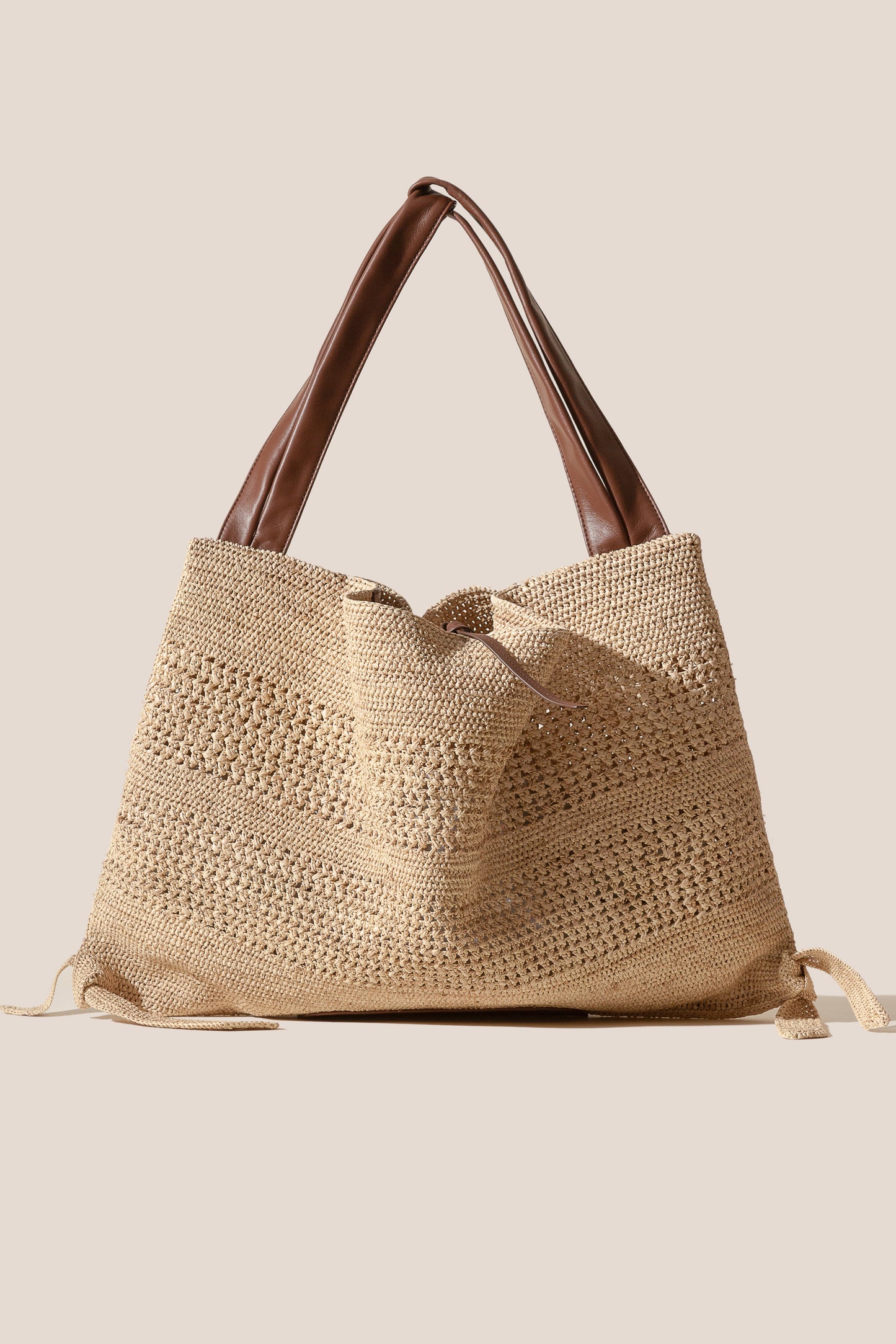 Hereu US CADOR - Slouchy Crocheted Raffia Crocheted Shoulder Bag - Women