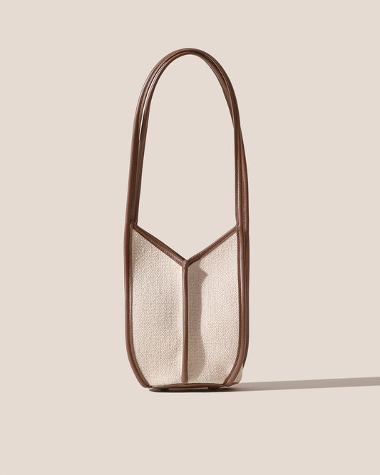 Hereu On sale CALELLA BUCKET CANVAS - Leather-trimmed Shoulder Bag - Women