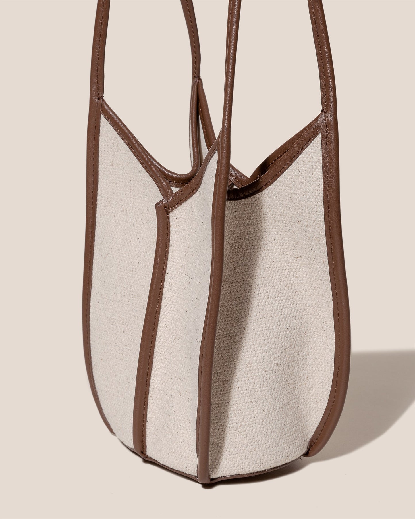 Hereu On sale CALELLA BUCKET CANVAS - Leather-trimmed Shoulder Bag - Women