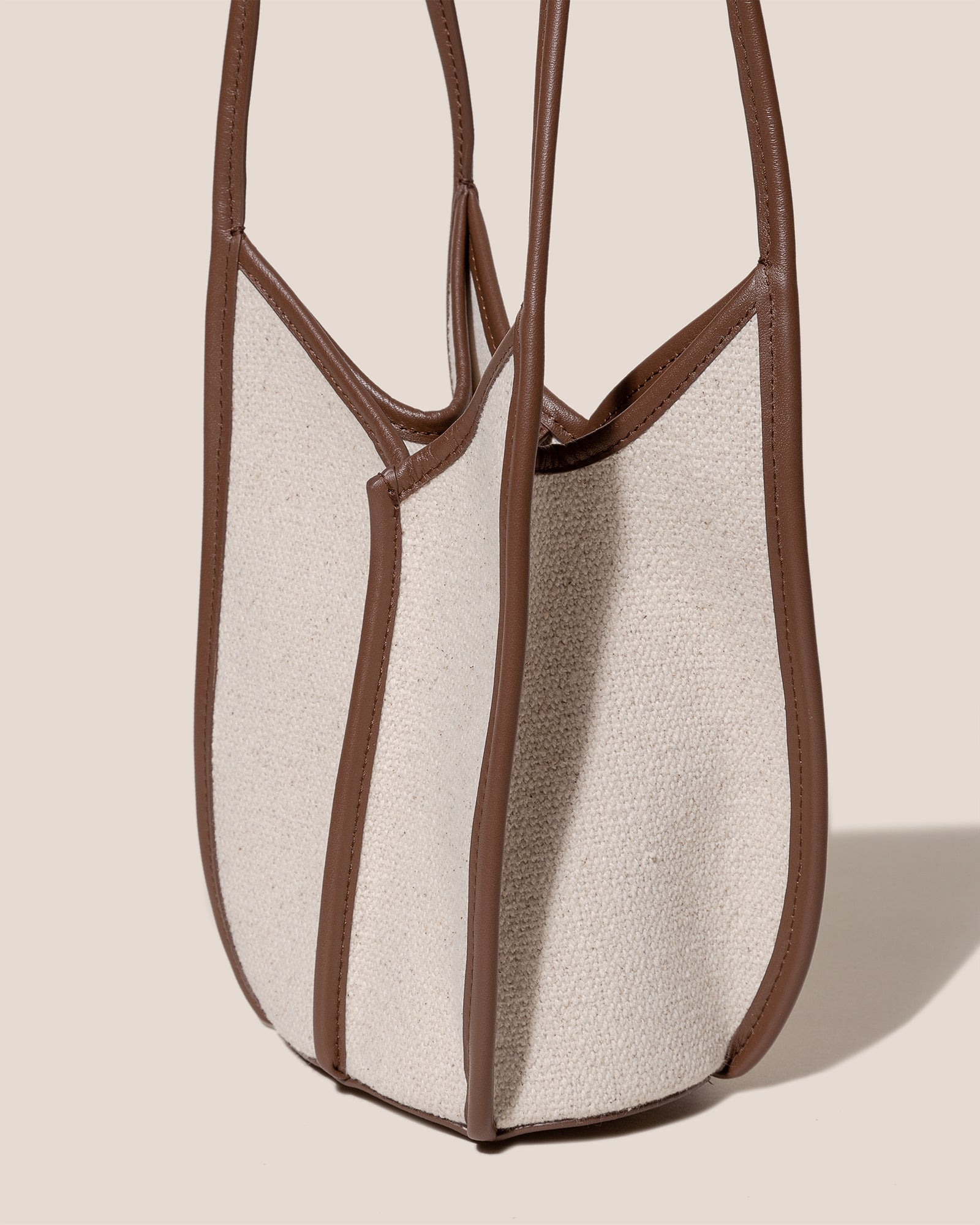 Hereu On sale CALELLA BUCKET CANVAS - Leather-trimmed Shoulder Bag - Women
