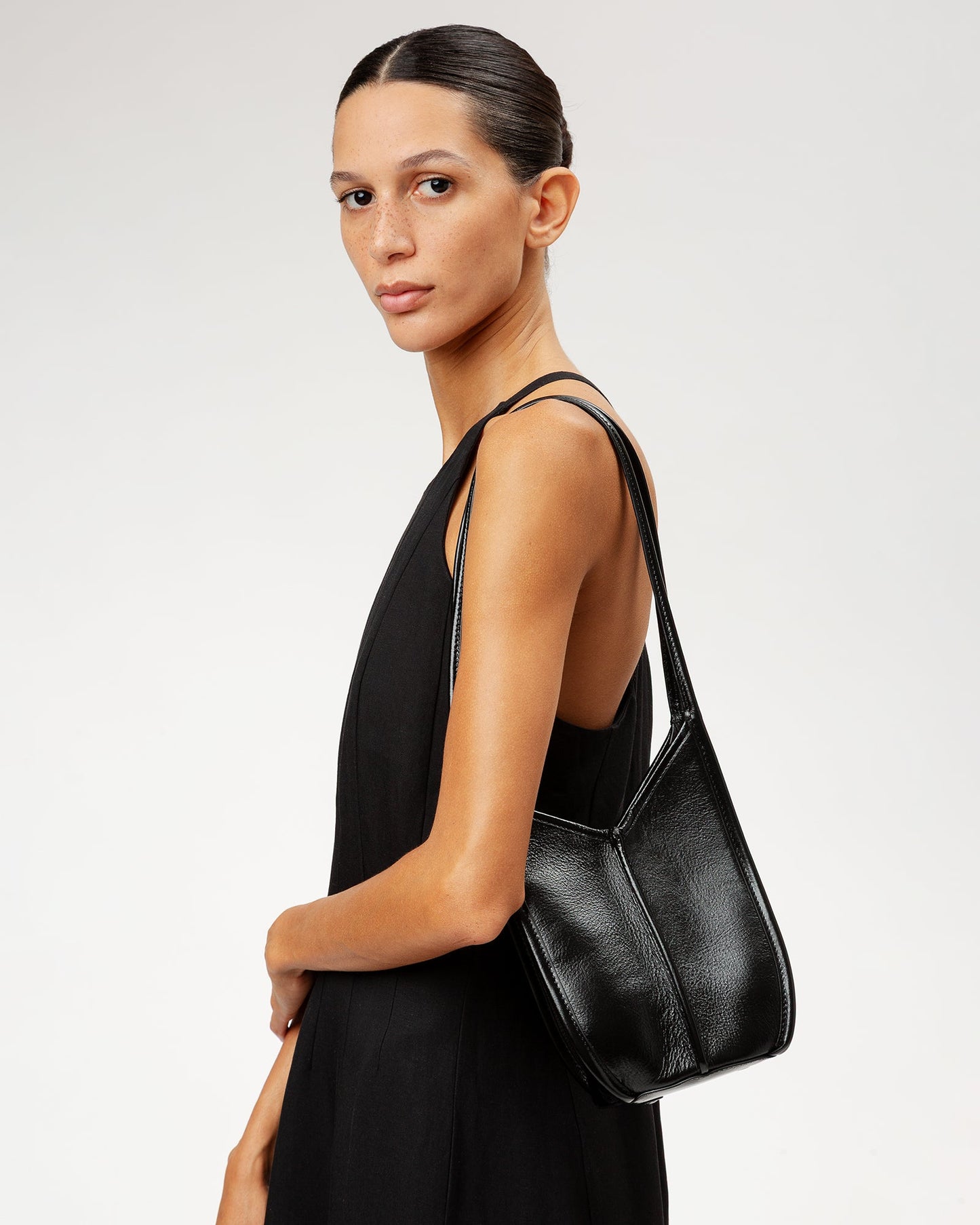 Hereu For sale CALELLA BUCKET LEATHER - Leather-trimmed Shoulder Bag - Women