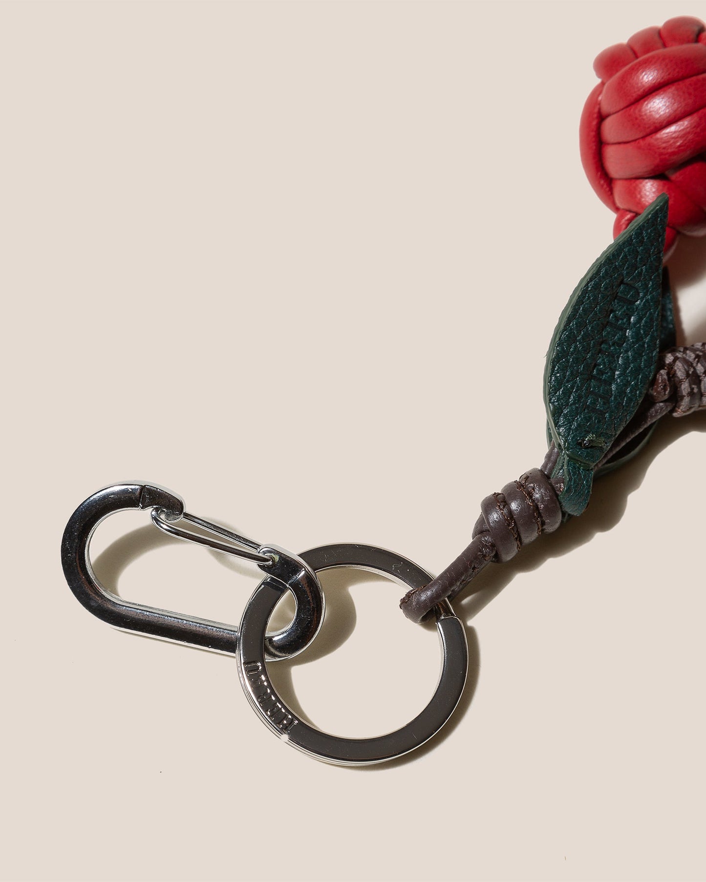Hereu Discount CIRERES - Hand-Knotted Cherries Leather Key Holder - Women