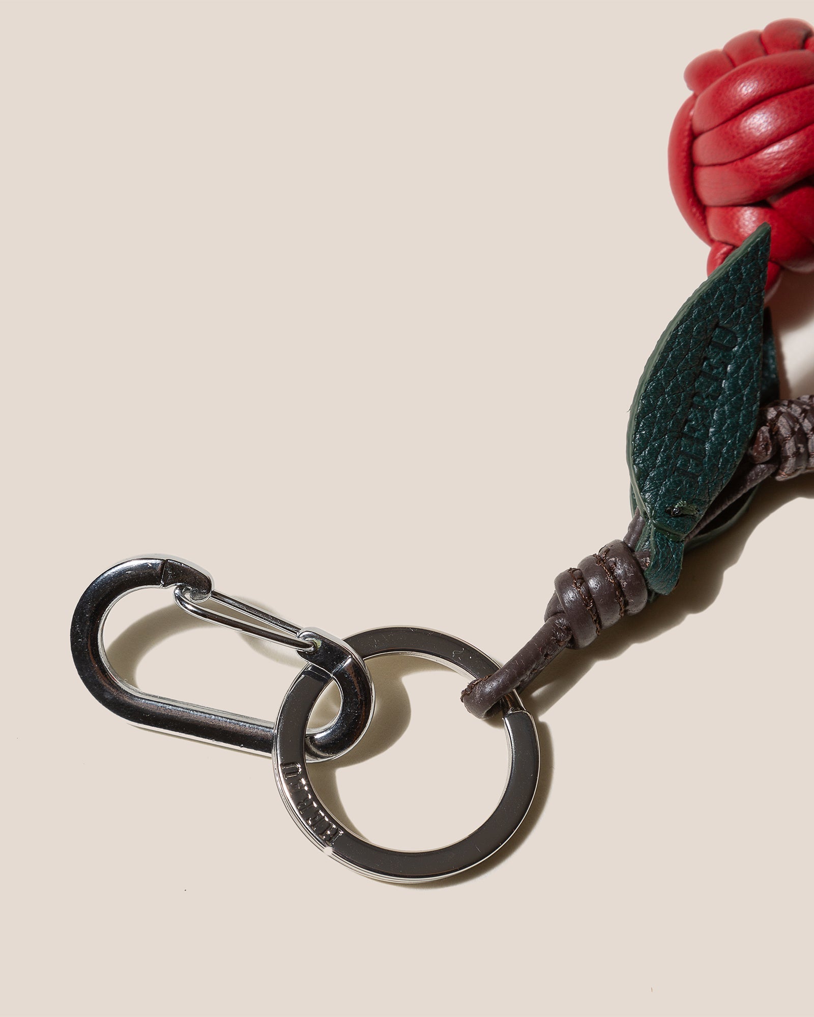 Hereu Discount CIRERES - Hand-Knotted Cherries Leather Key Holder - Women