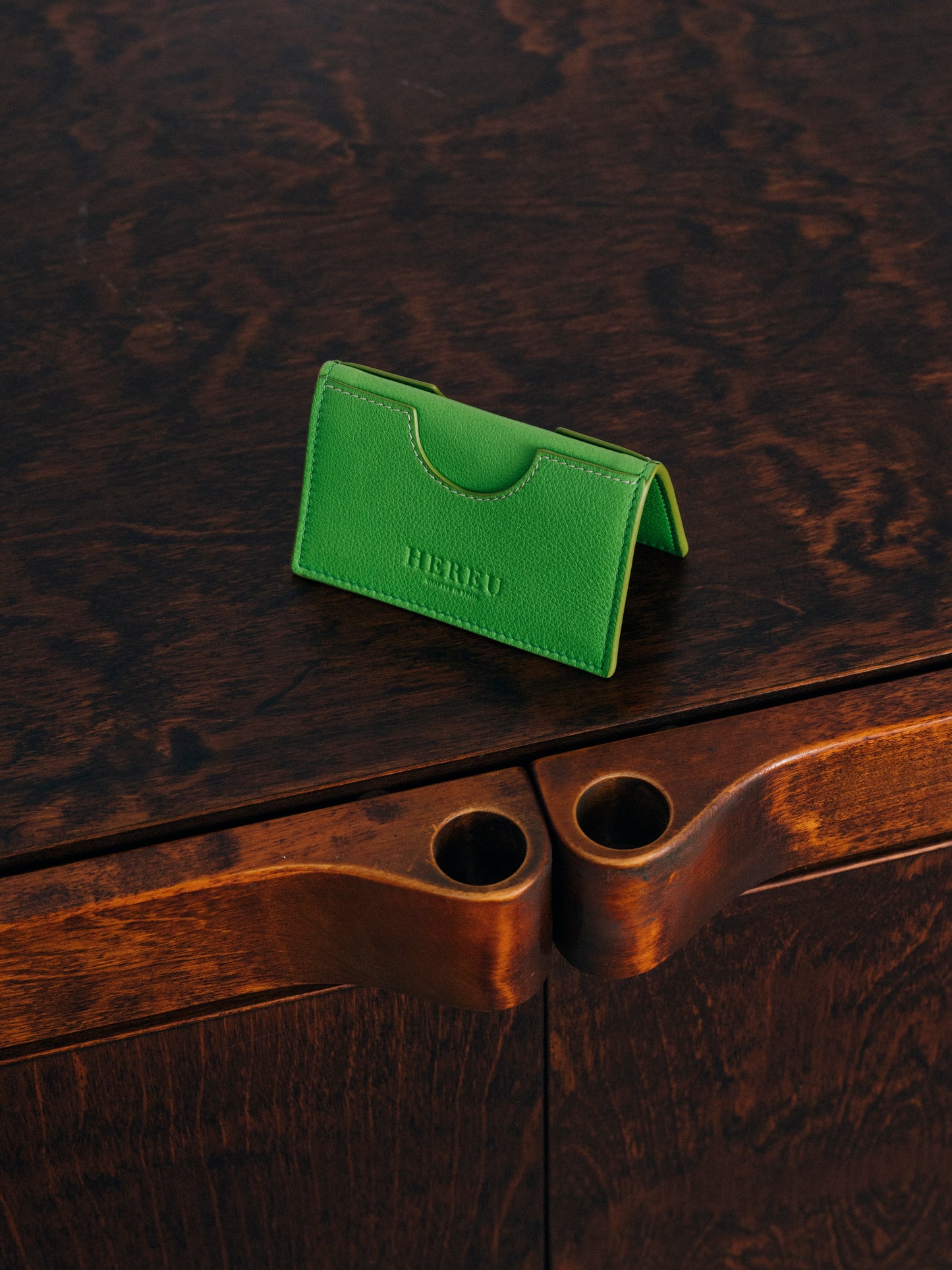 Hereu Online RODONA - Foldable Leather Card Holder - Women