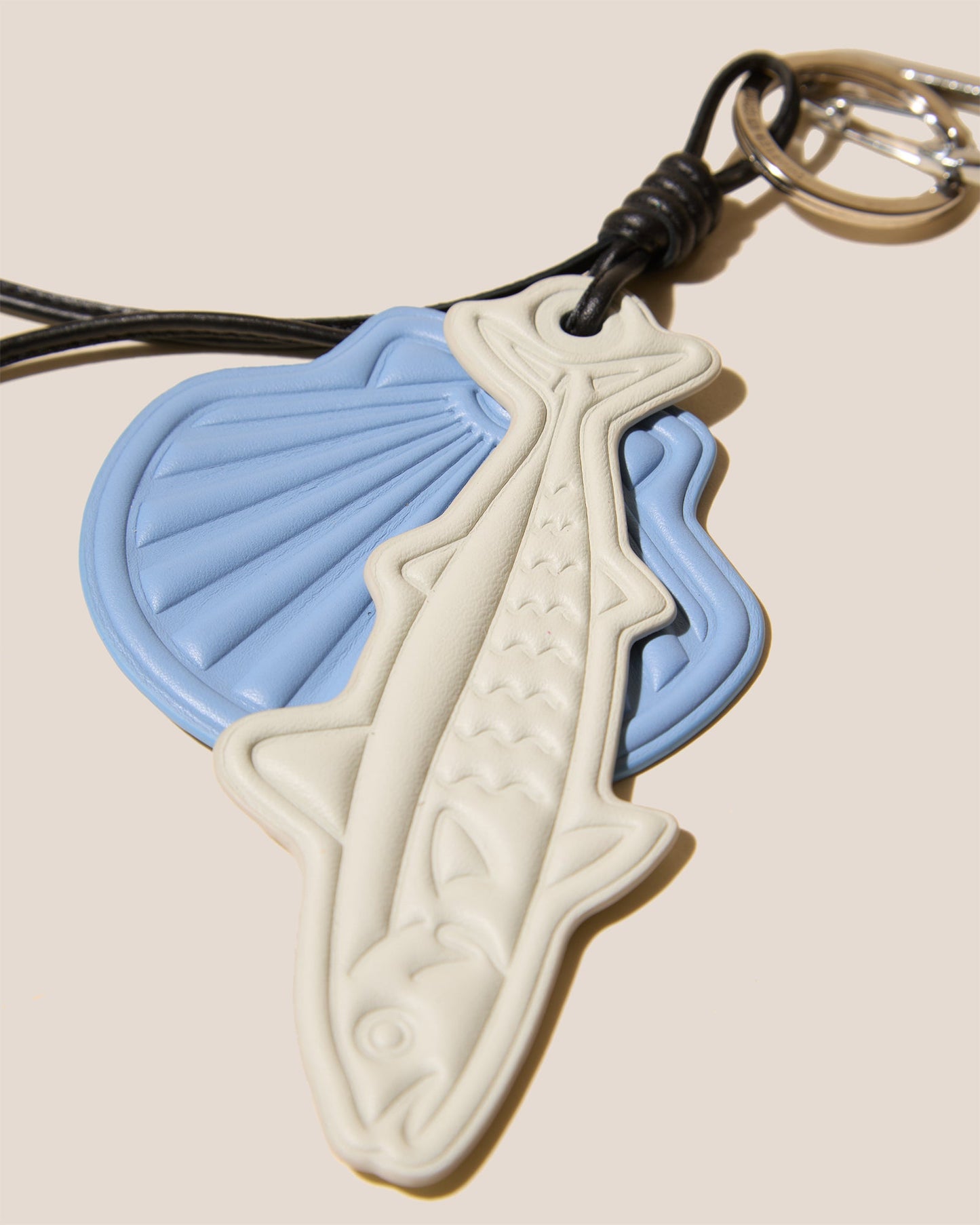 Hereu Outlet LAMAR KEYCHAIN - Embossed Leather Keychain - Women