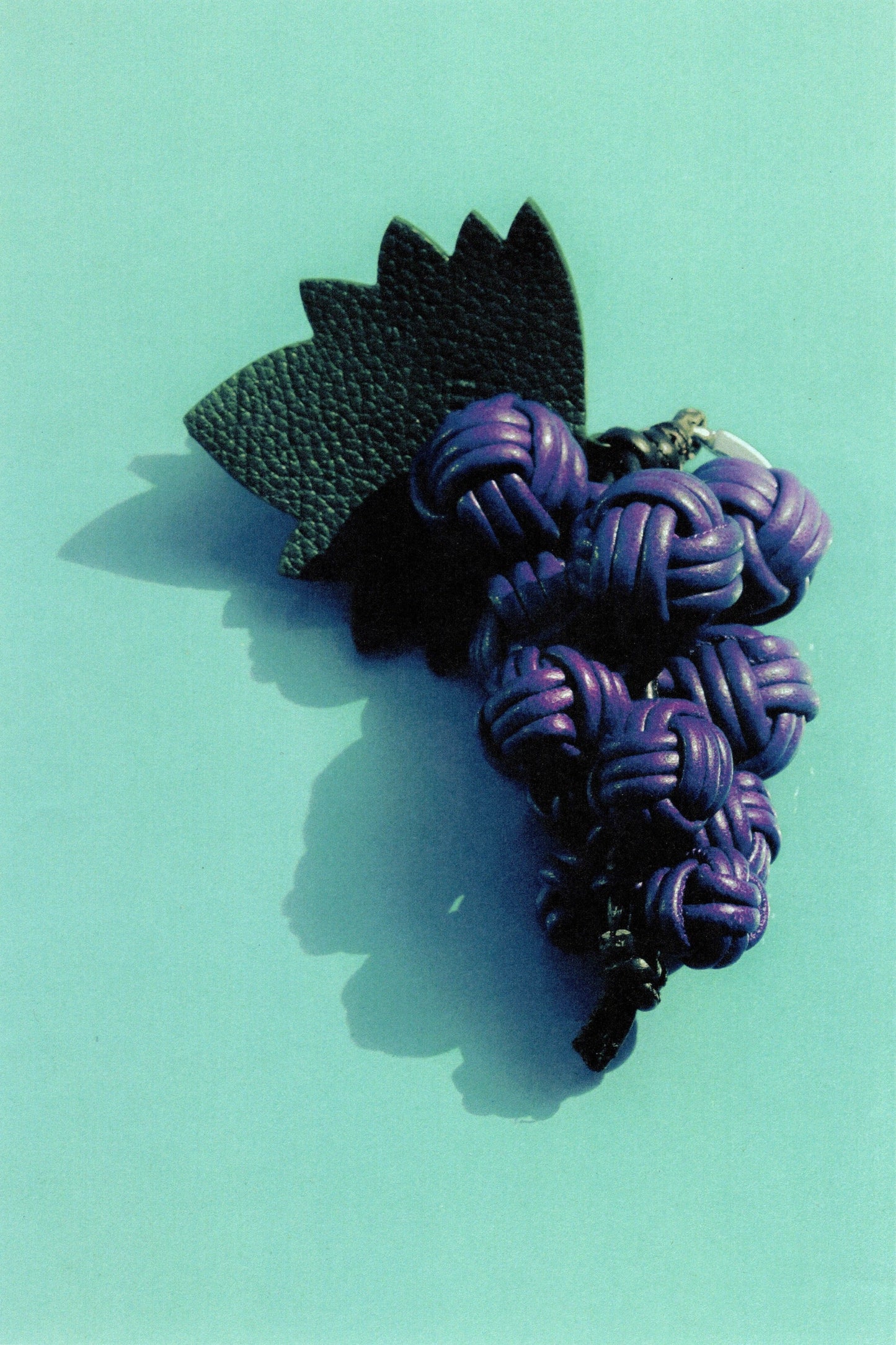 Hereu New RAÏM - Hand-Knotted Grapes Leather Key Holder - Women