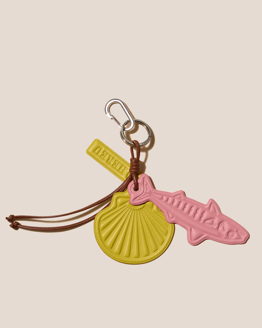 Hereu LAMAR KEYCHAIN - Embossed Leather Keychain - Women