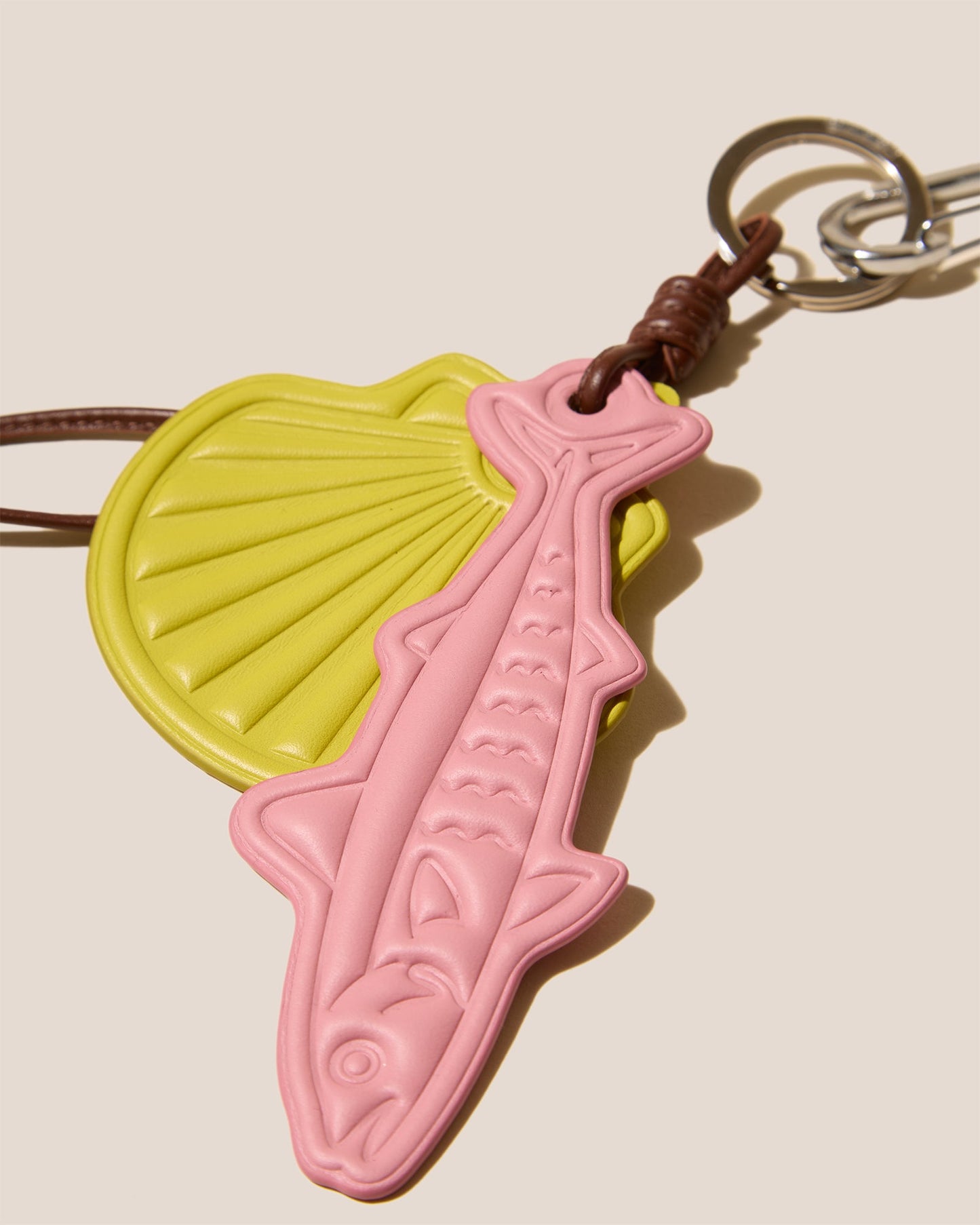 Hereu LAMAR KEYCHAIN - Embossed Leather Keychain - Women