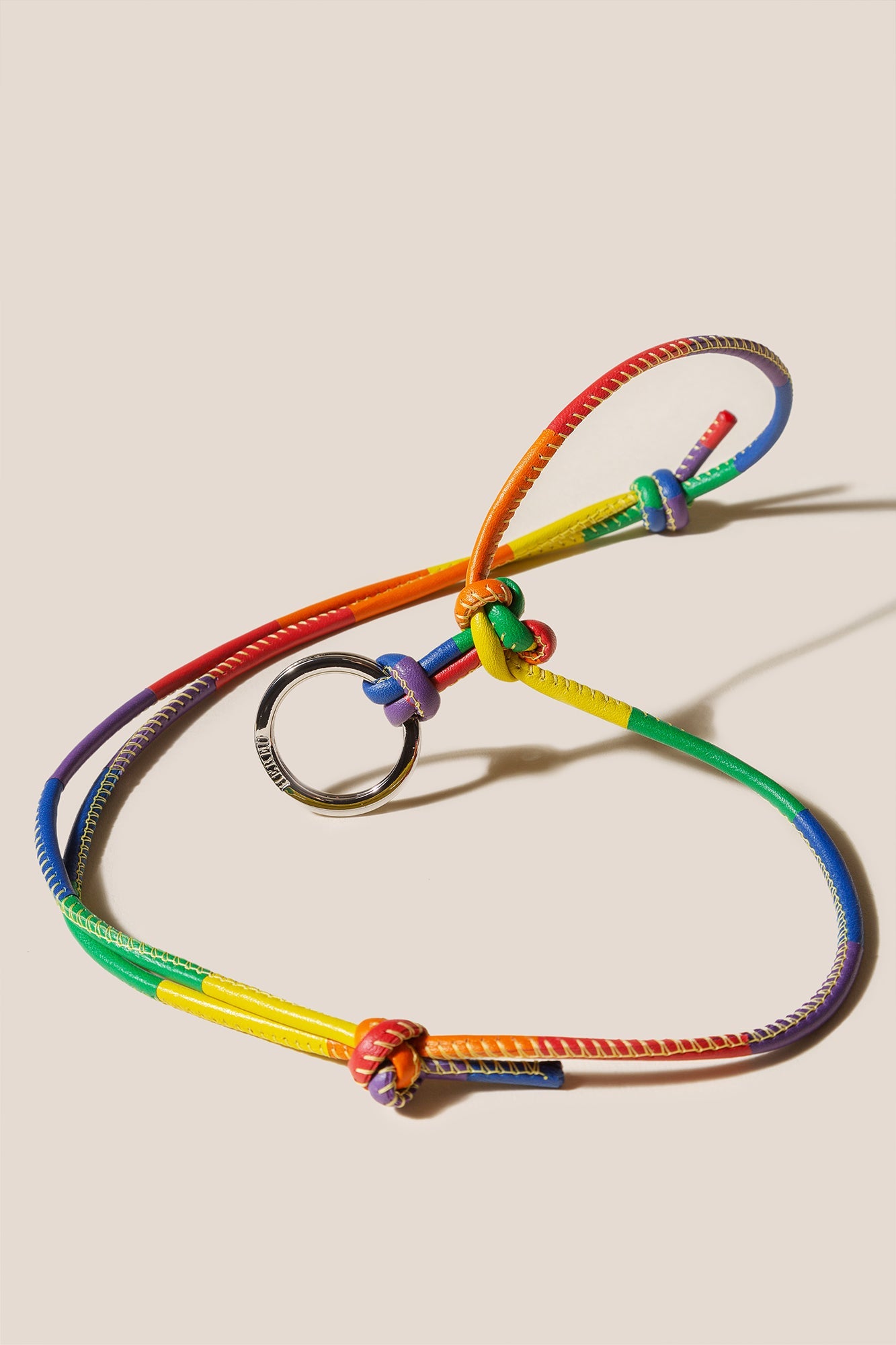Hereu Outlet PRIDE KEYCHAIN - Multicoloured Patchwork Keychain - Women