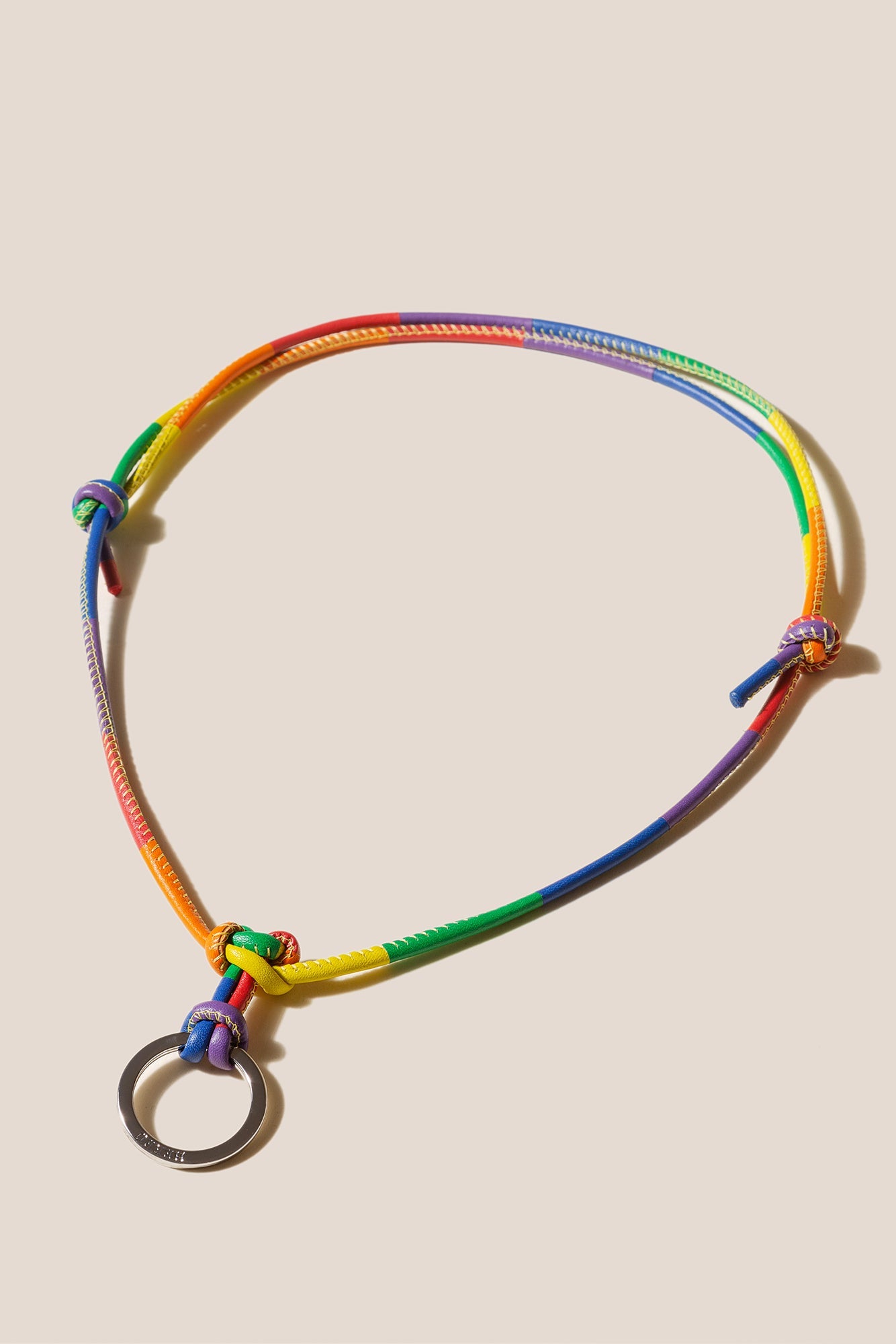 Hereu Outlet PRIDE KEYCHAIN - Multicoloured Patchwork Keychain - Women