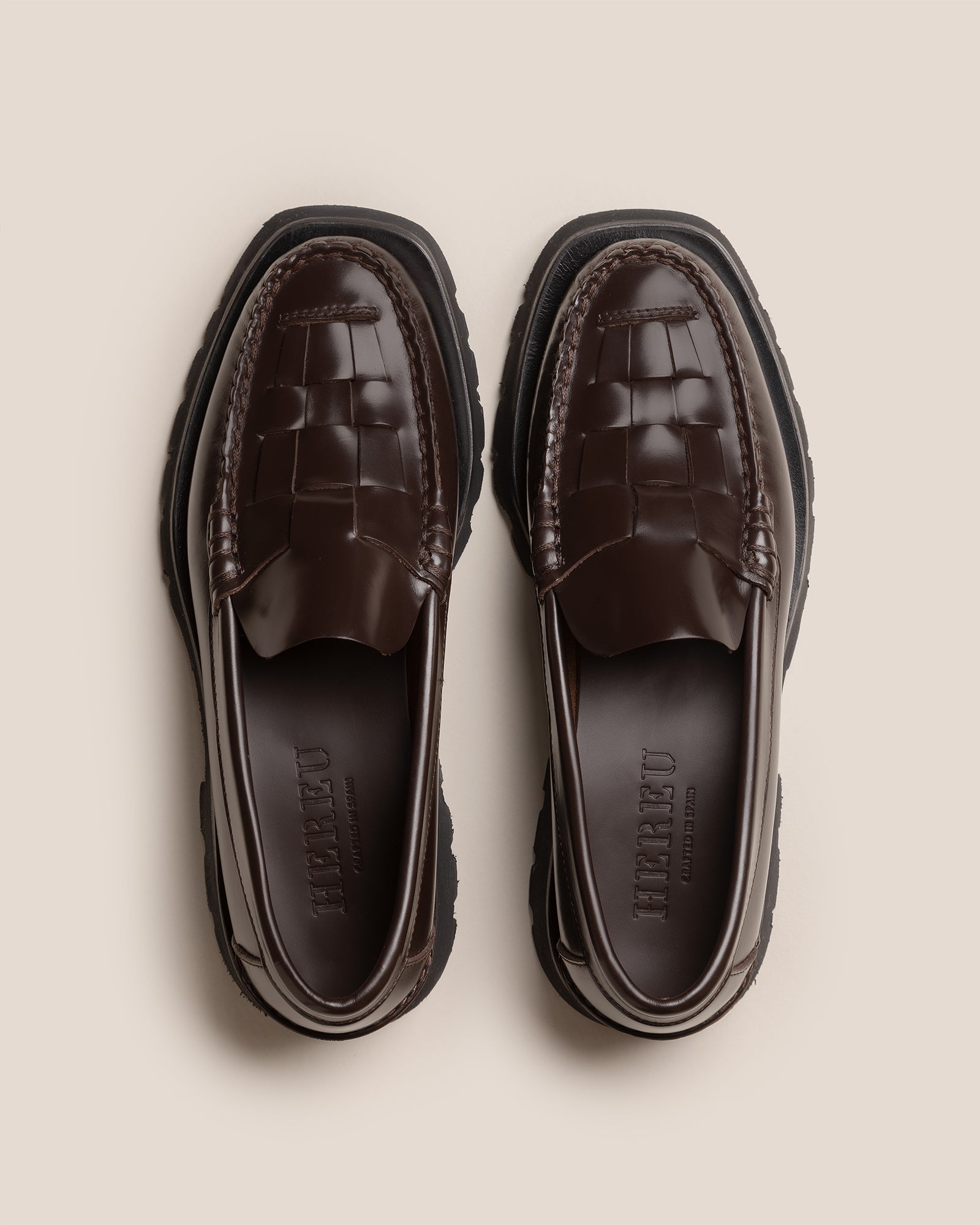Hereu Outlet NOMBELA SPORT - Tread Sole Interwoven Detail Slip-On Loafer - Men