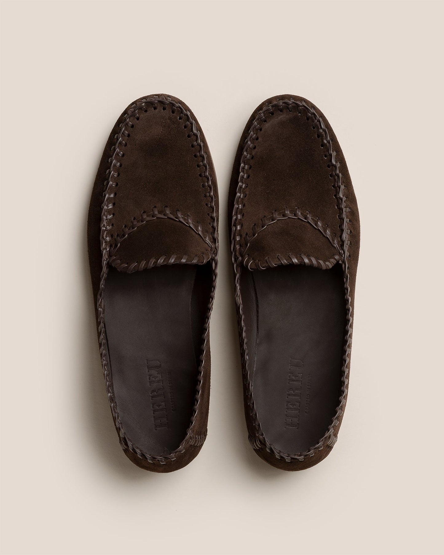 Hereu Discount SASTRE SUEDE - Braided Seams Slip-on Loafer - Men