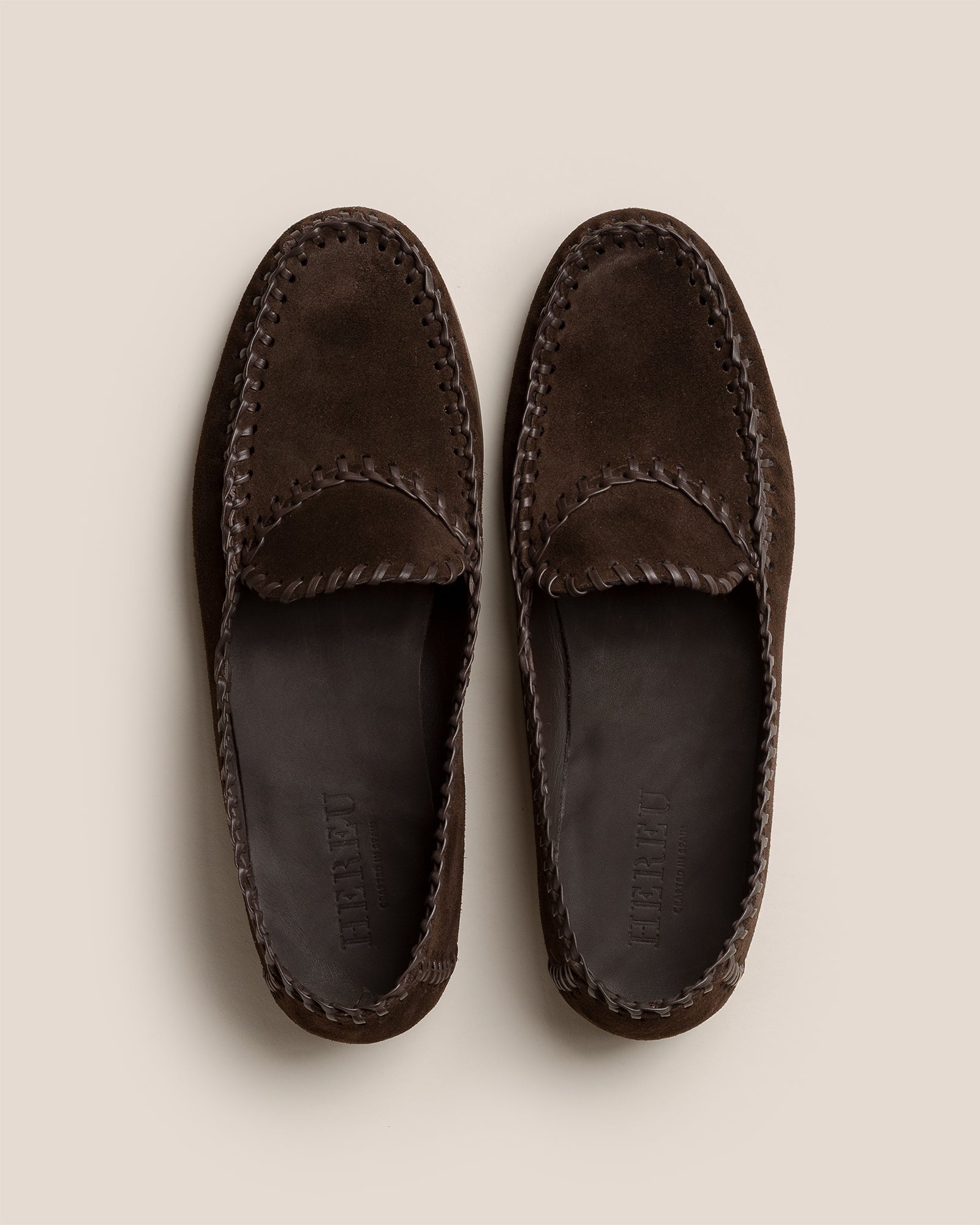 Hereu Discount SASTRE SUEDE - Braided Seams Slip-on Loafer - Men