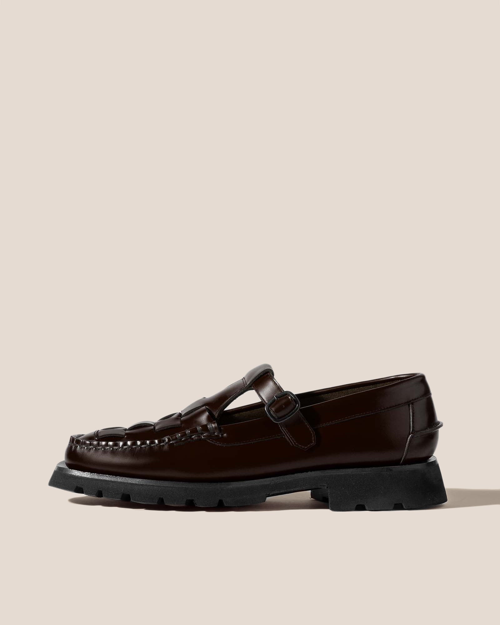 Hereu New SOLLER SPORT - Tread Sole T-Bar Loafer - Men