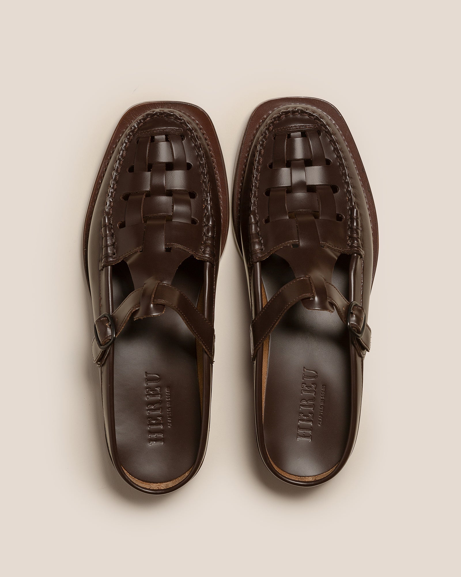Hereu US BONELL - Woven T-bar Mule Loafer - Men