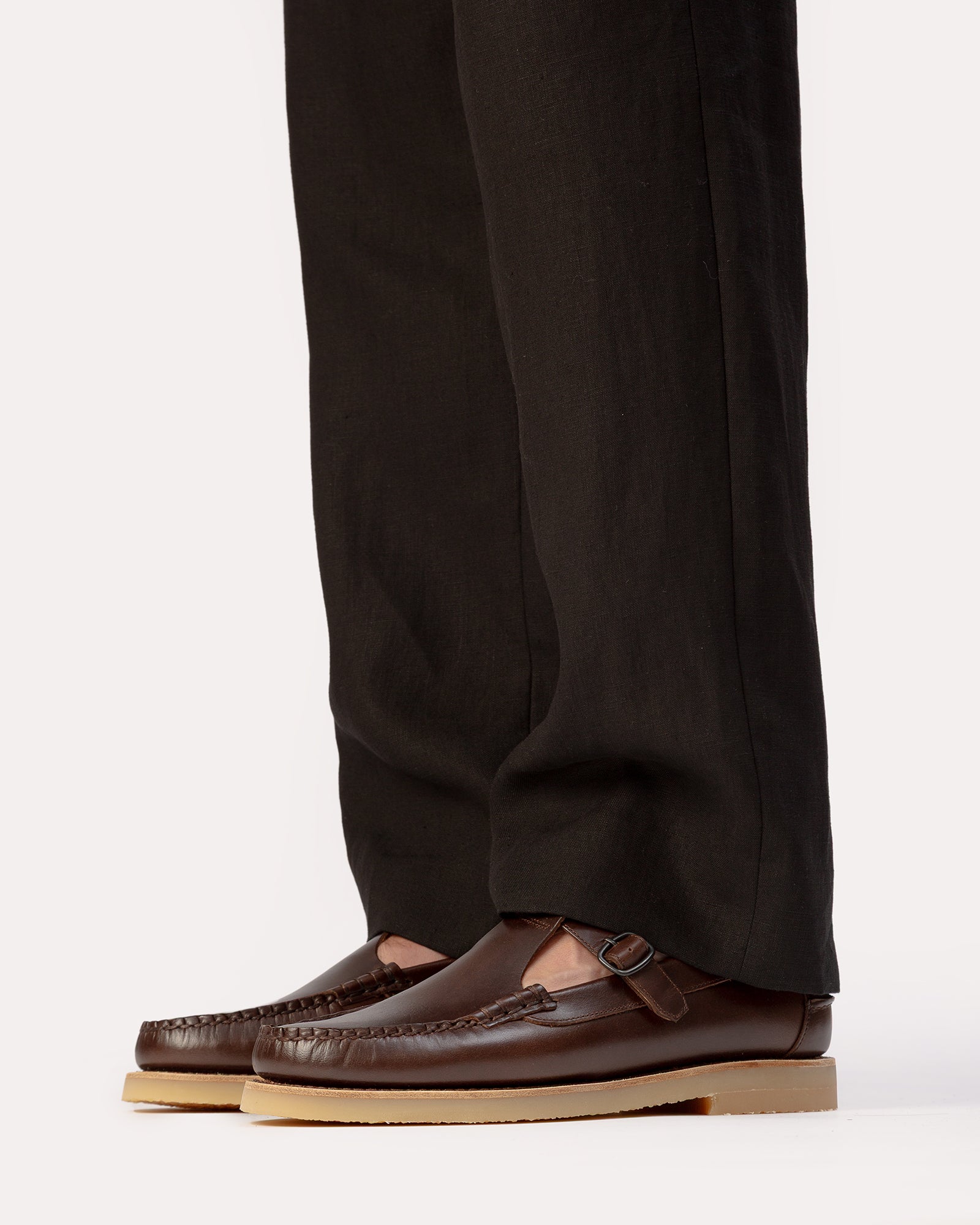Hereu Outlet ALBER RUBBER VEG TAN - T-bar Loafer - Men