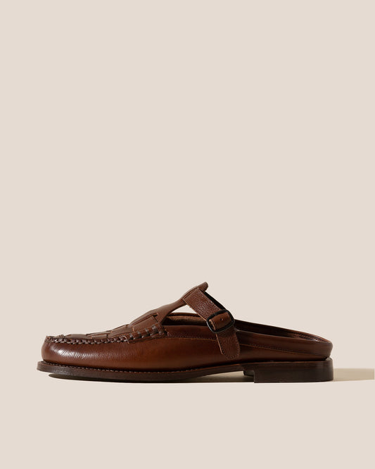 Hereu New FERRIOL MULE - Woven T-bar Mule Loafer - Men
