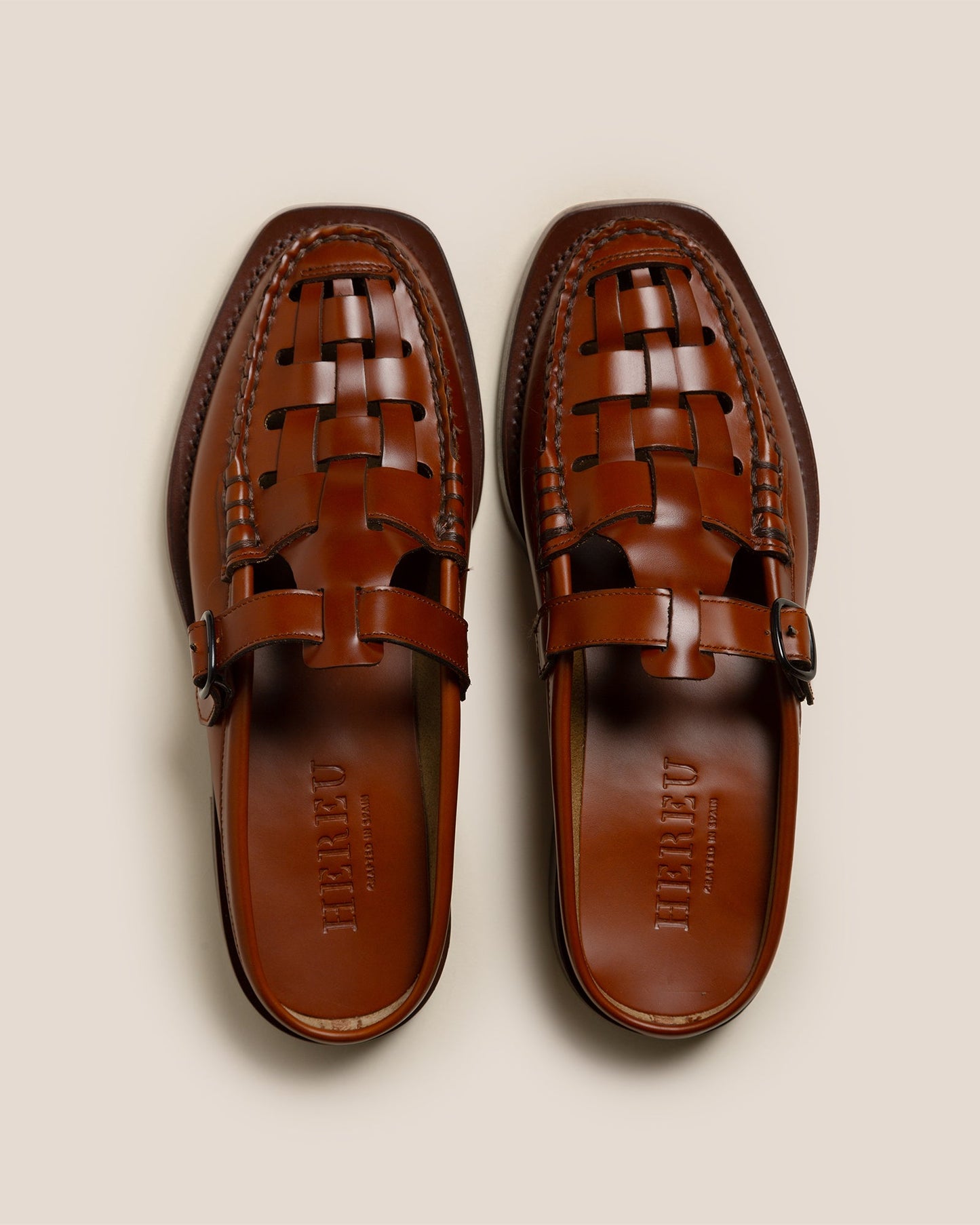 Hereu US BONELL - Woven T-bar Mule Loafer - Men