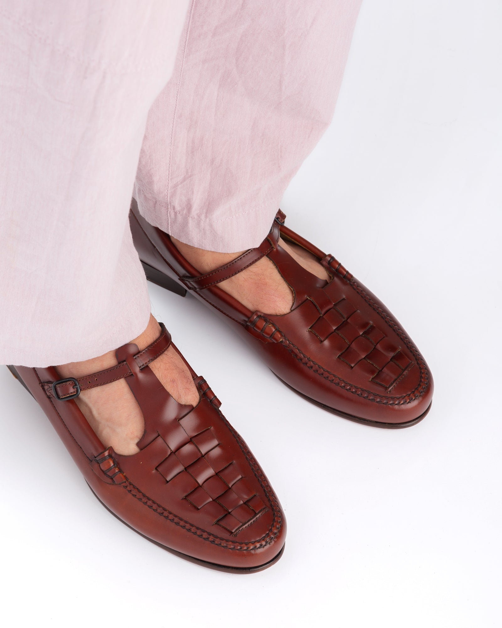 Hereu On sale MAQUEDA - Interwoven T-Bar Loafer - Men