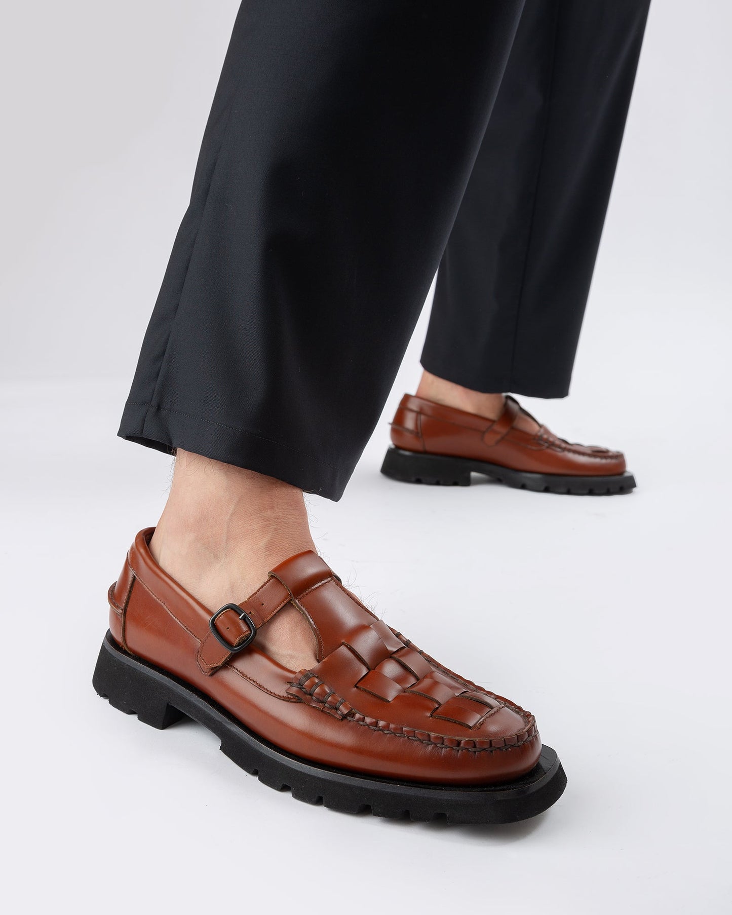 Hereu Sale SOLLER SPORT - Tread Sole T-Bar Loafer - Men