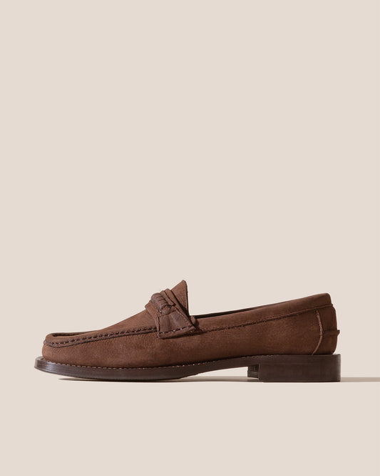 Hereu US BORADA BORDON NUBUCK - Slip-on Moc Toe Loafer - Men