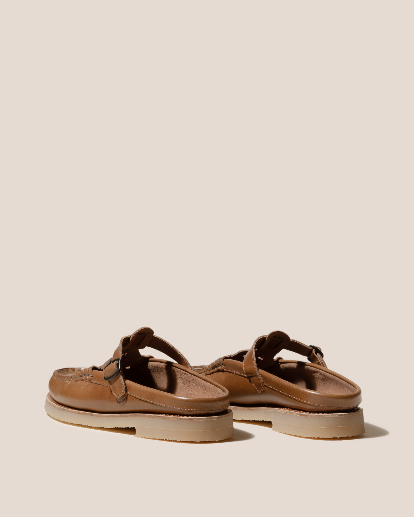 Hereu Sale FERRIOL MULE RUBBER VEG TAN - Woven T-bar Mule Loafer - Men