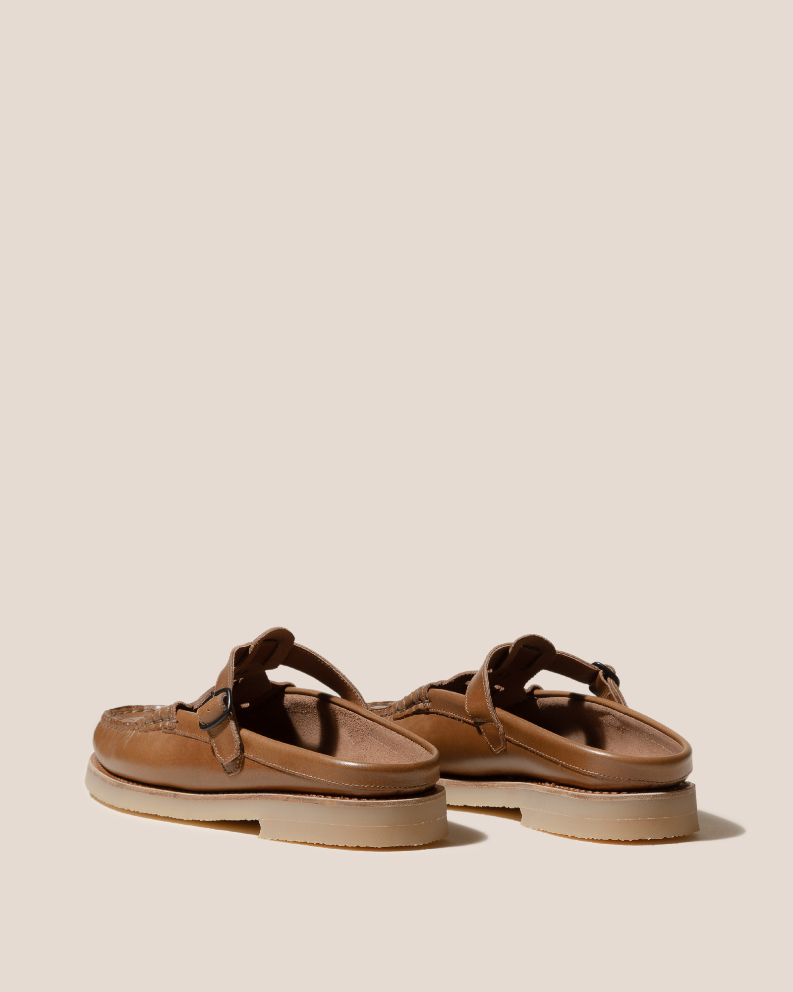 Hereu Sale FERRIOL MULE RUBBER VEG TAN - Woven T-bar Mule Loafer - Men