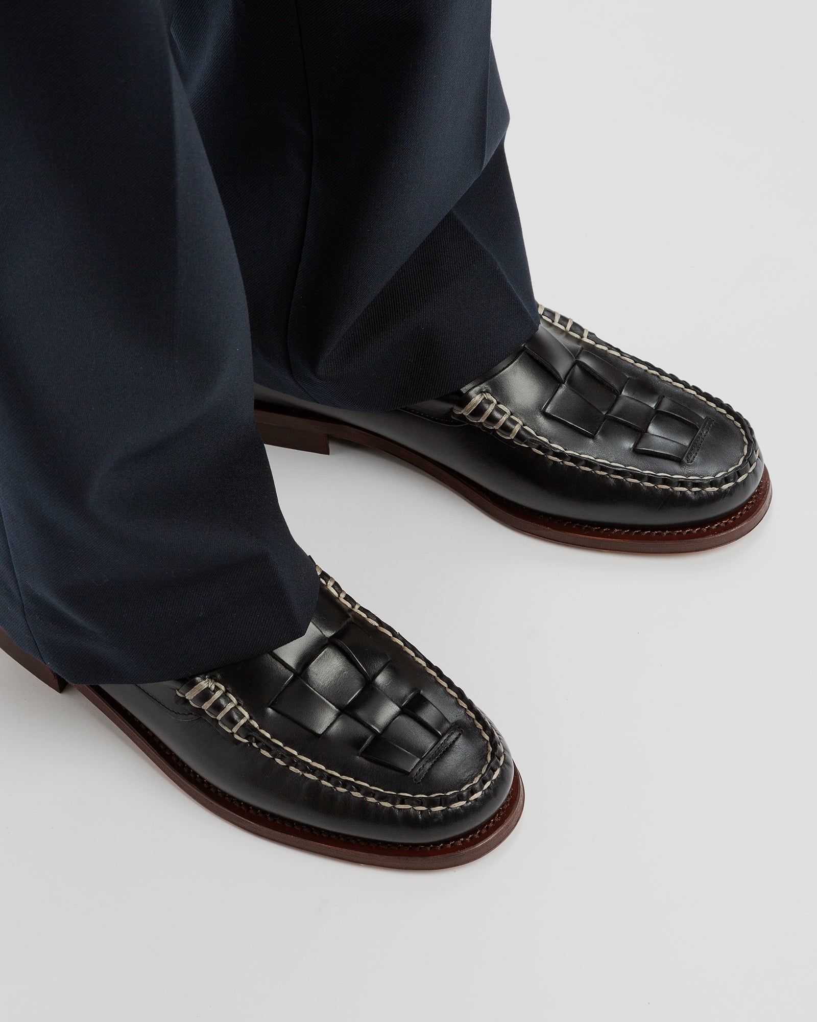 Hereu Discount NOMBELA VEG TAN - Interwoven Detail Slip-On Loafer - Men