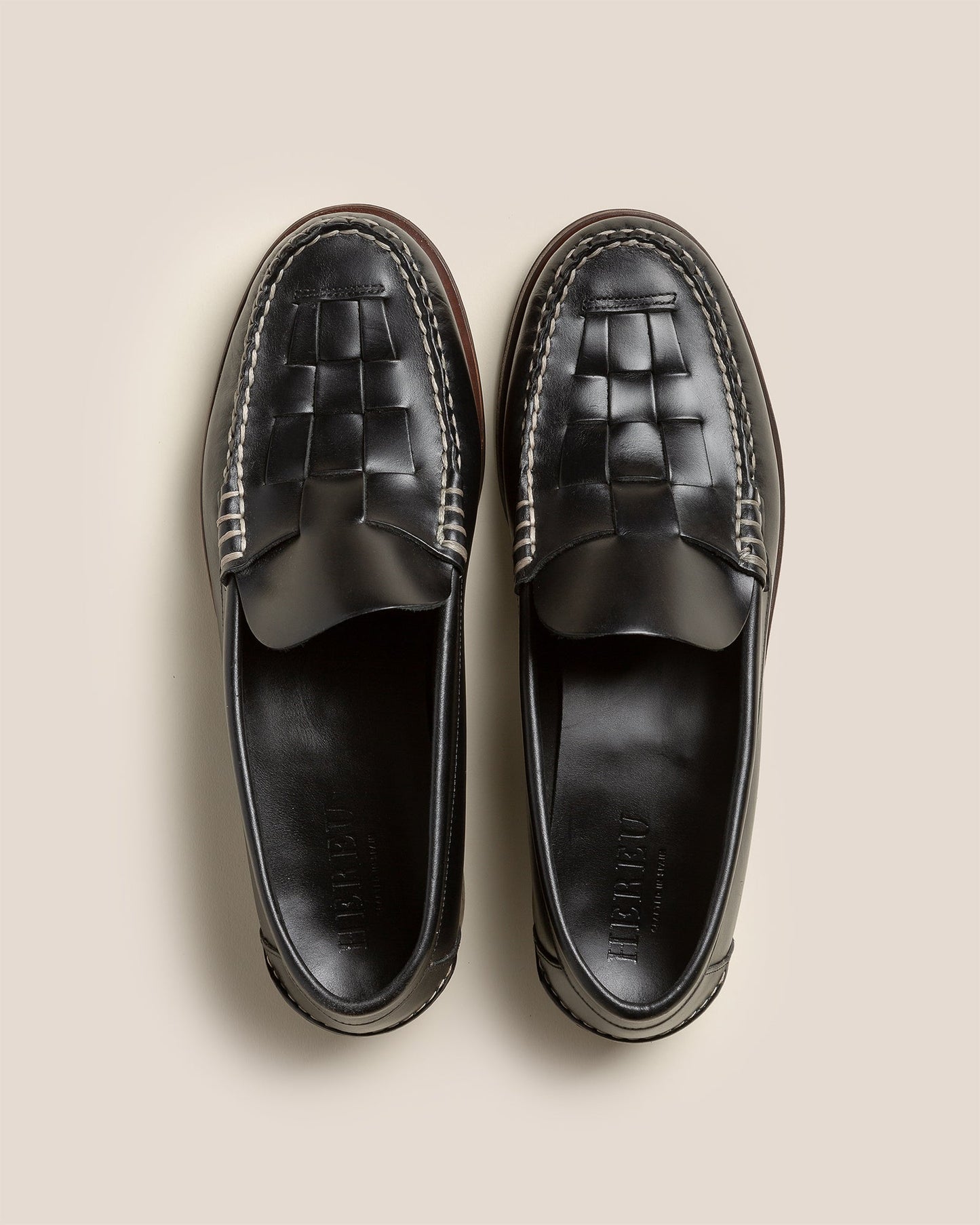 Hereu Discount NOMBELA VEG TAN - Interwoven Detail Slip-On Loafer - Men
