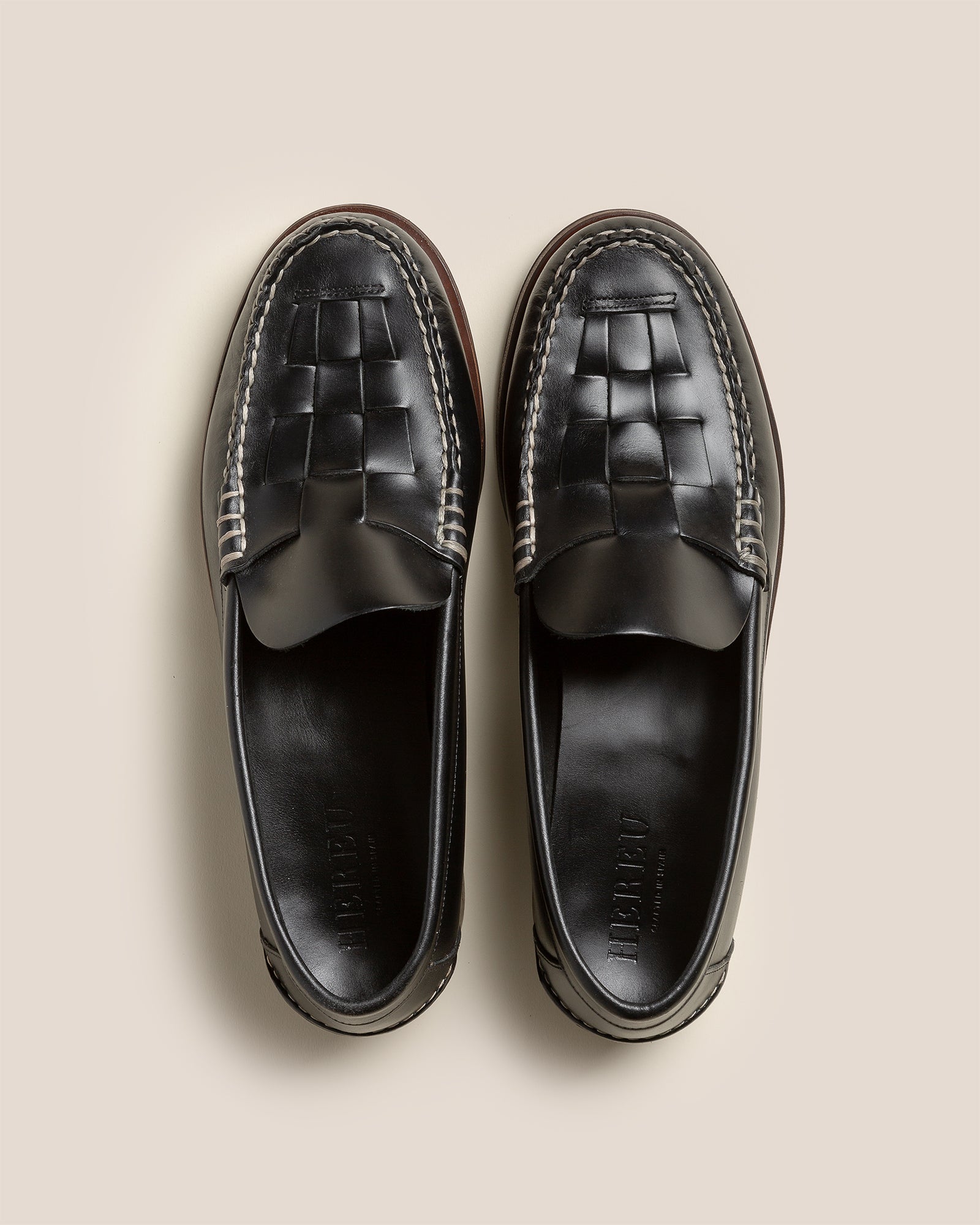 Hereu Discount NOMBELA VEG TAN - Interwoven Detail Slip-On Loafer - Men