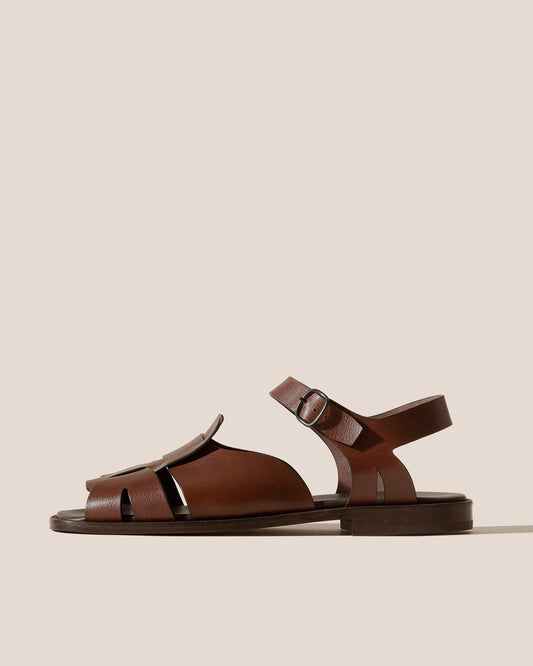 Hereu US ROCA GRAINY VEG TAN - Square-toe Fisherman Sandal - Men