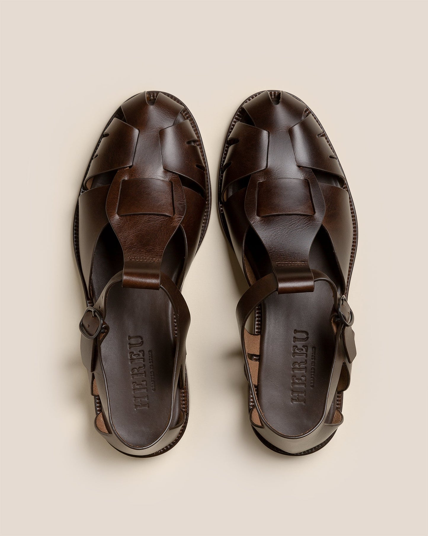 Hereu Outlet PESCA VEG TAN - Fisherman Sandal - Men