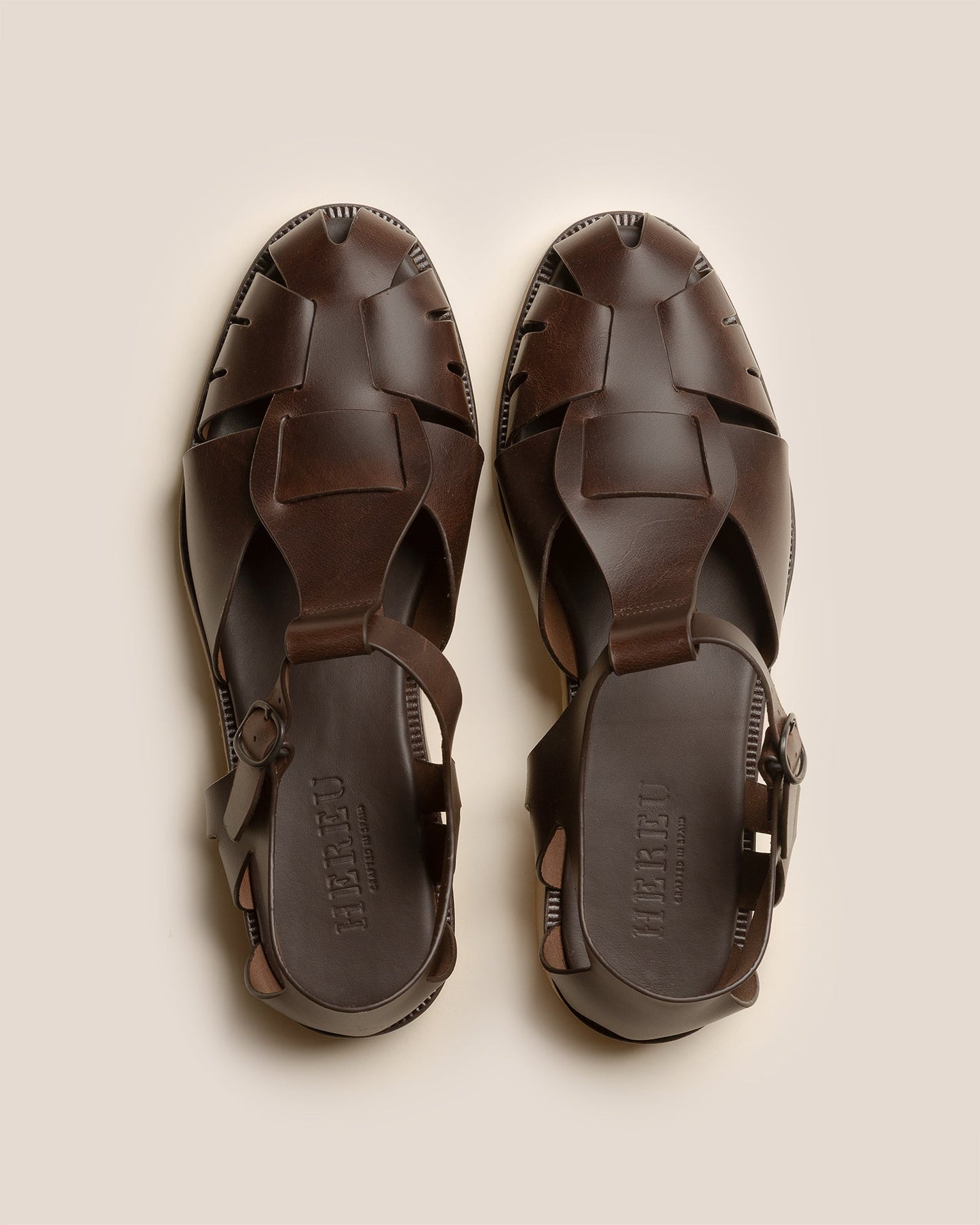 Hereu Discount PESCA RUBBER VEG TAN - Fisherman Sandal - Men