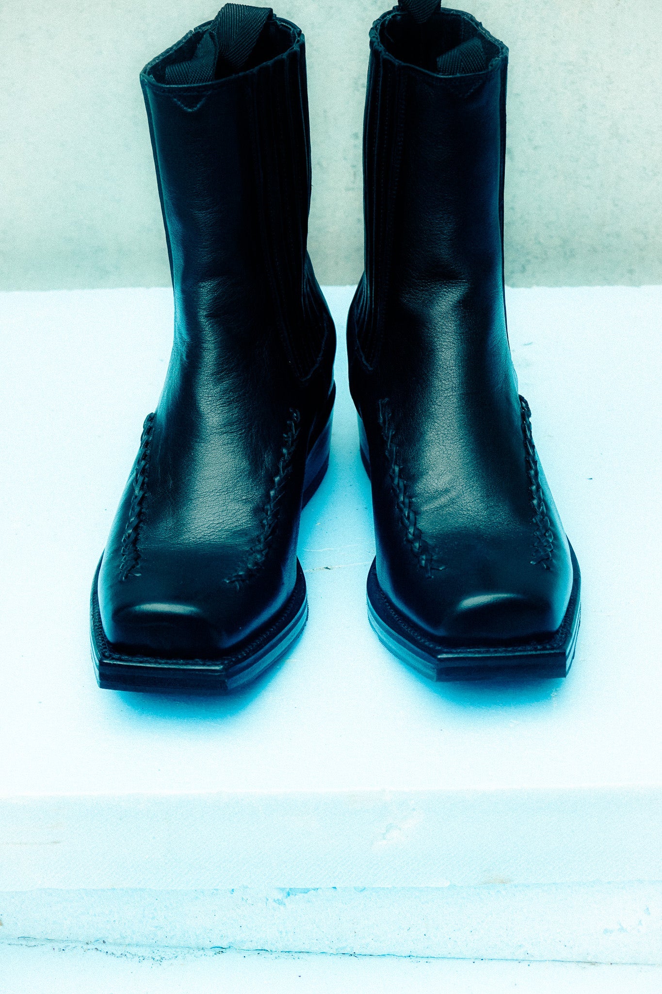 Hereu Outlet AGULLA - Square-Toe Braided Detail Chelsea Boot - Men