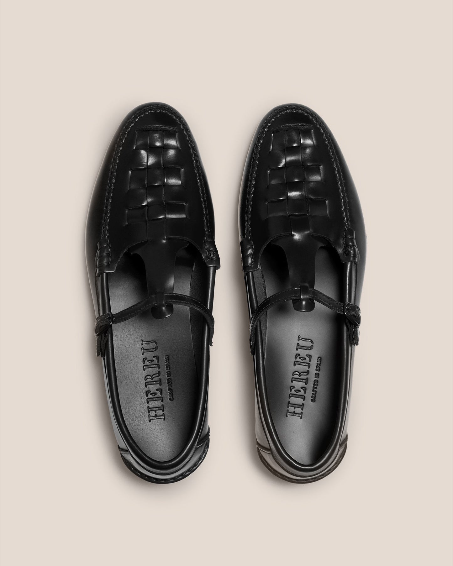 Hereu New MAQUEDA - Interwoven T-Bar Loafer - Women