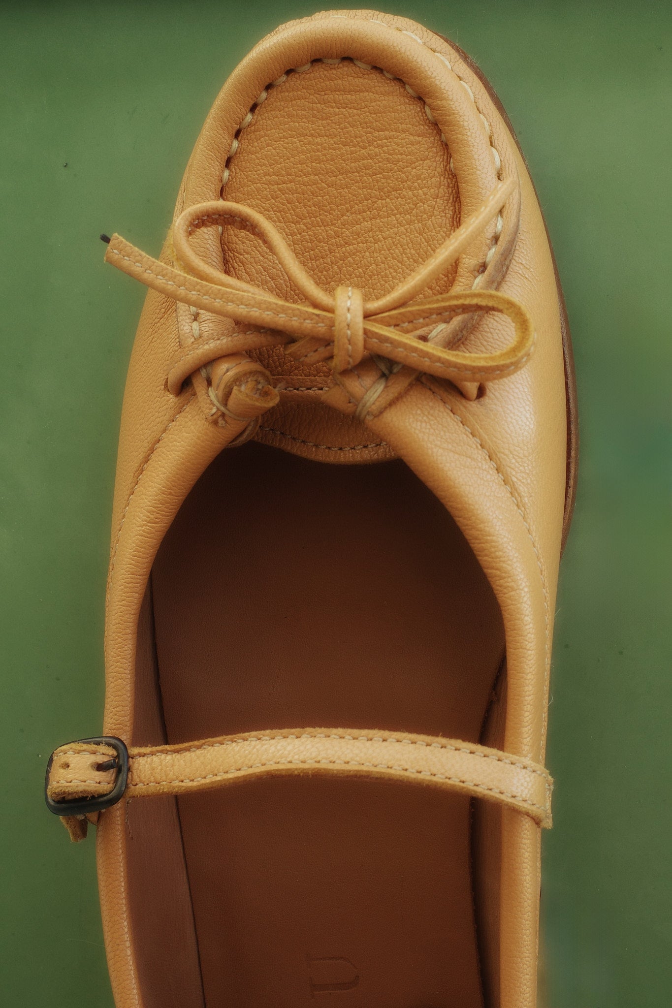 Hereu ROSES SUPPLE SHINY - Bound Moccasin Mary Jane - Women