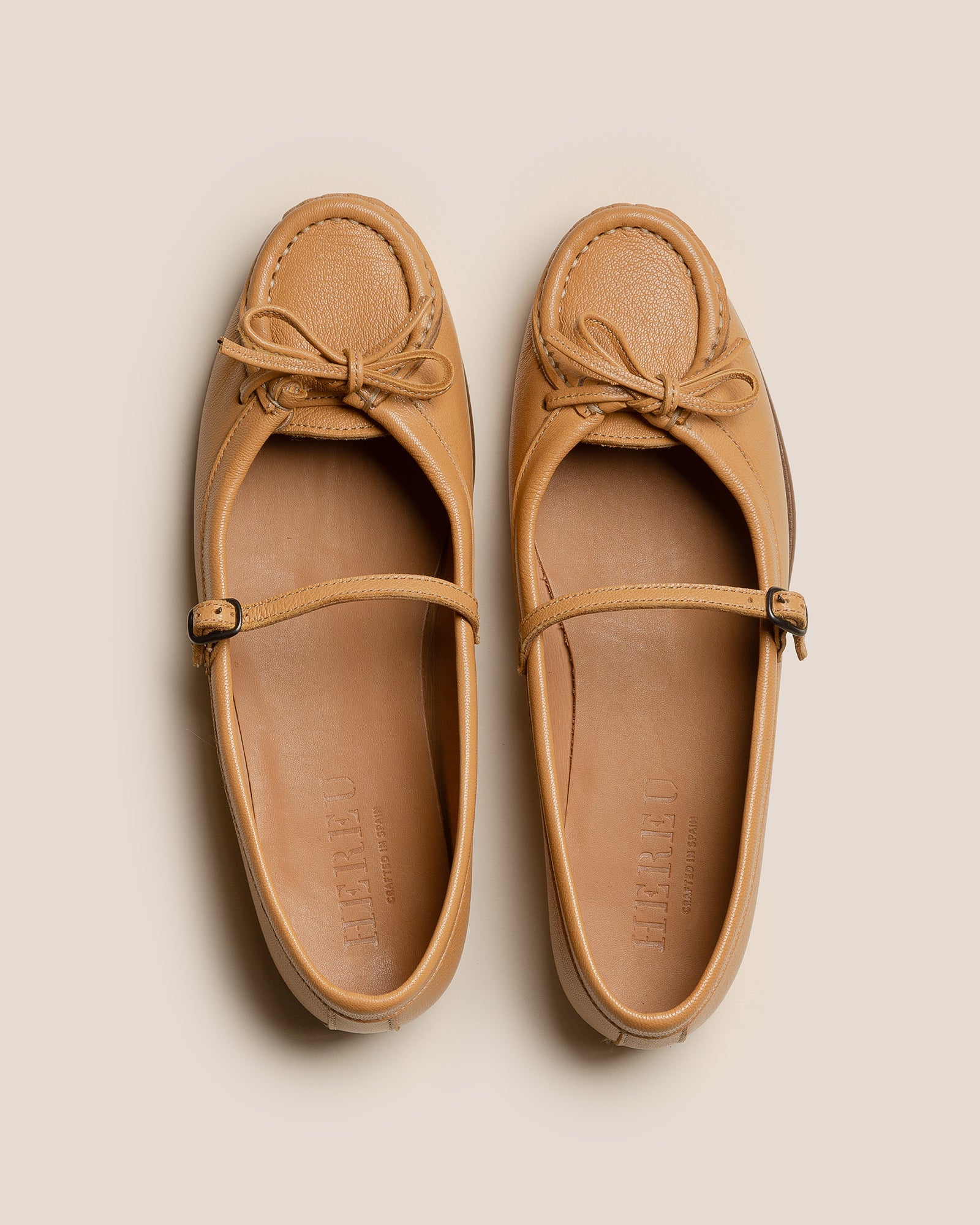 Hereu ROSES SUPPLE SHINY - Bound Moccasin Mary Jane - Women