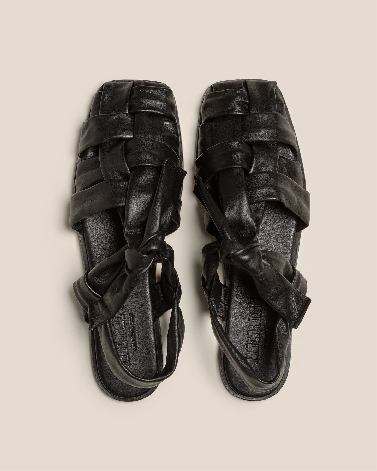 Hereu Hot Sale BENA - Interwoven Knotted T-bar Sandal - Women