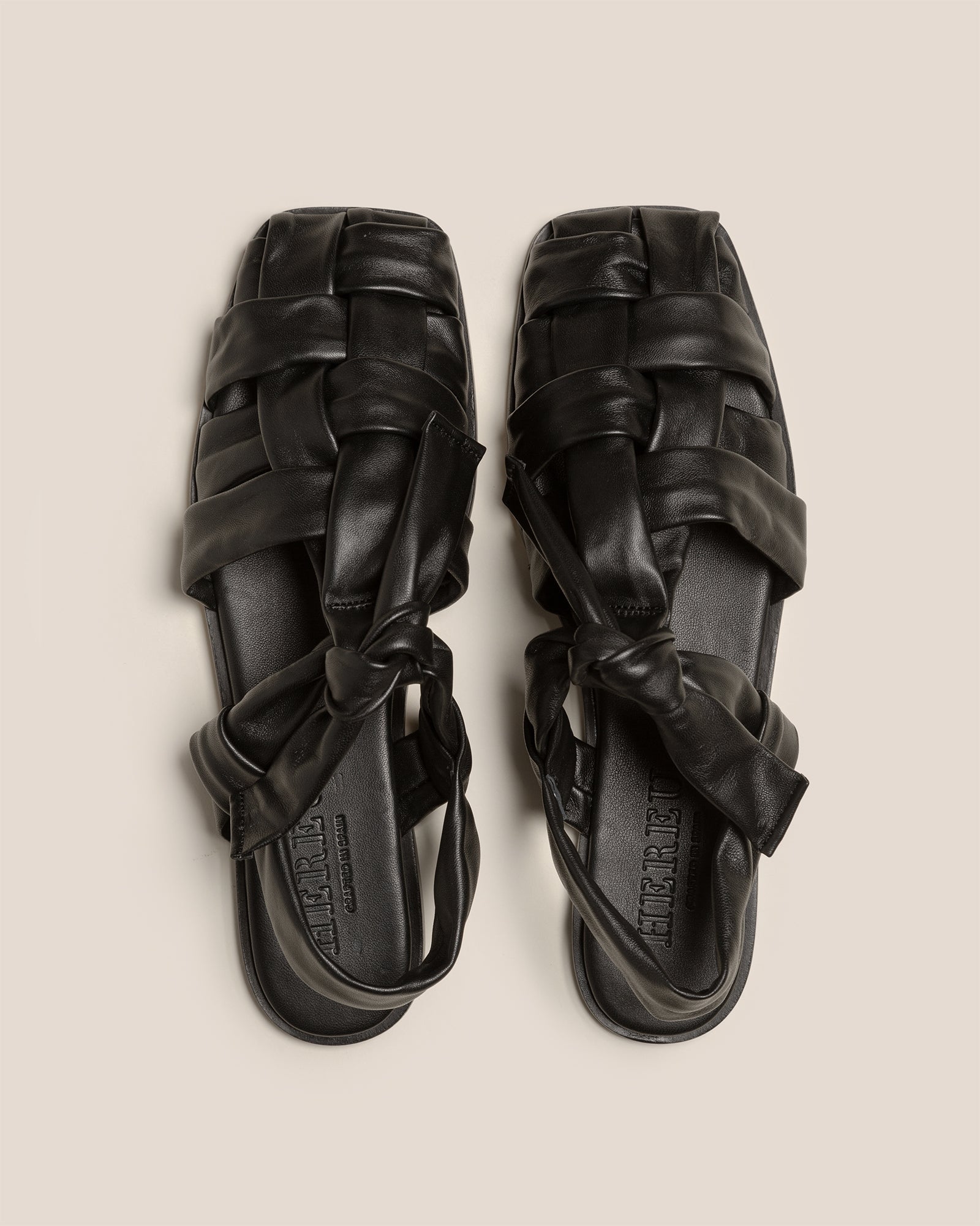 Hereu Hot Sale BENA - Interwoven Knotted T-bar Sandal - Women